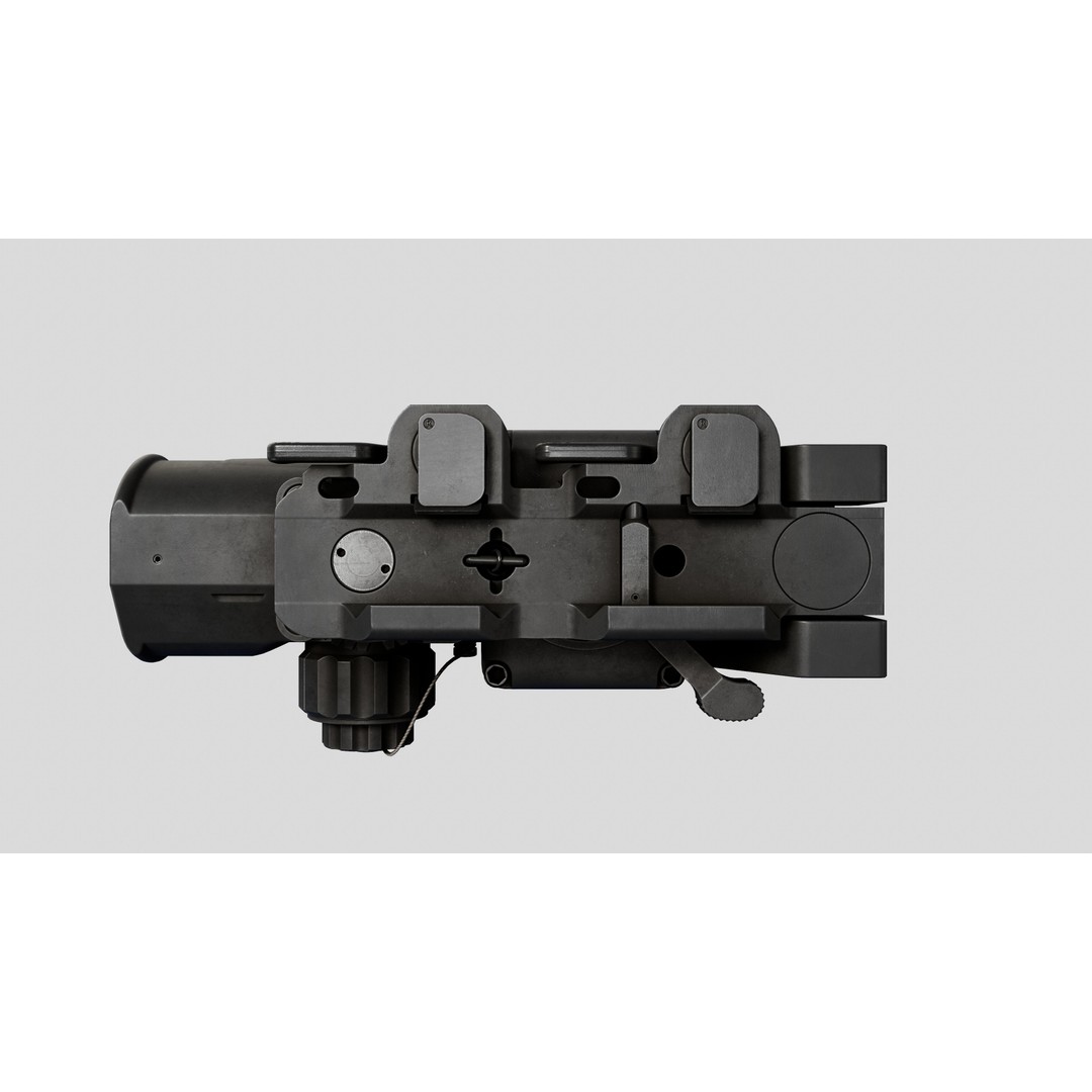 Elcan SpecterDR 3D Model – Low Poly Game Ready Combat Sight, FBX - View 34