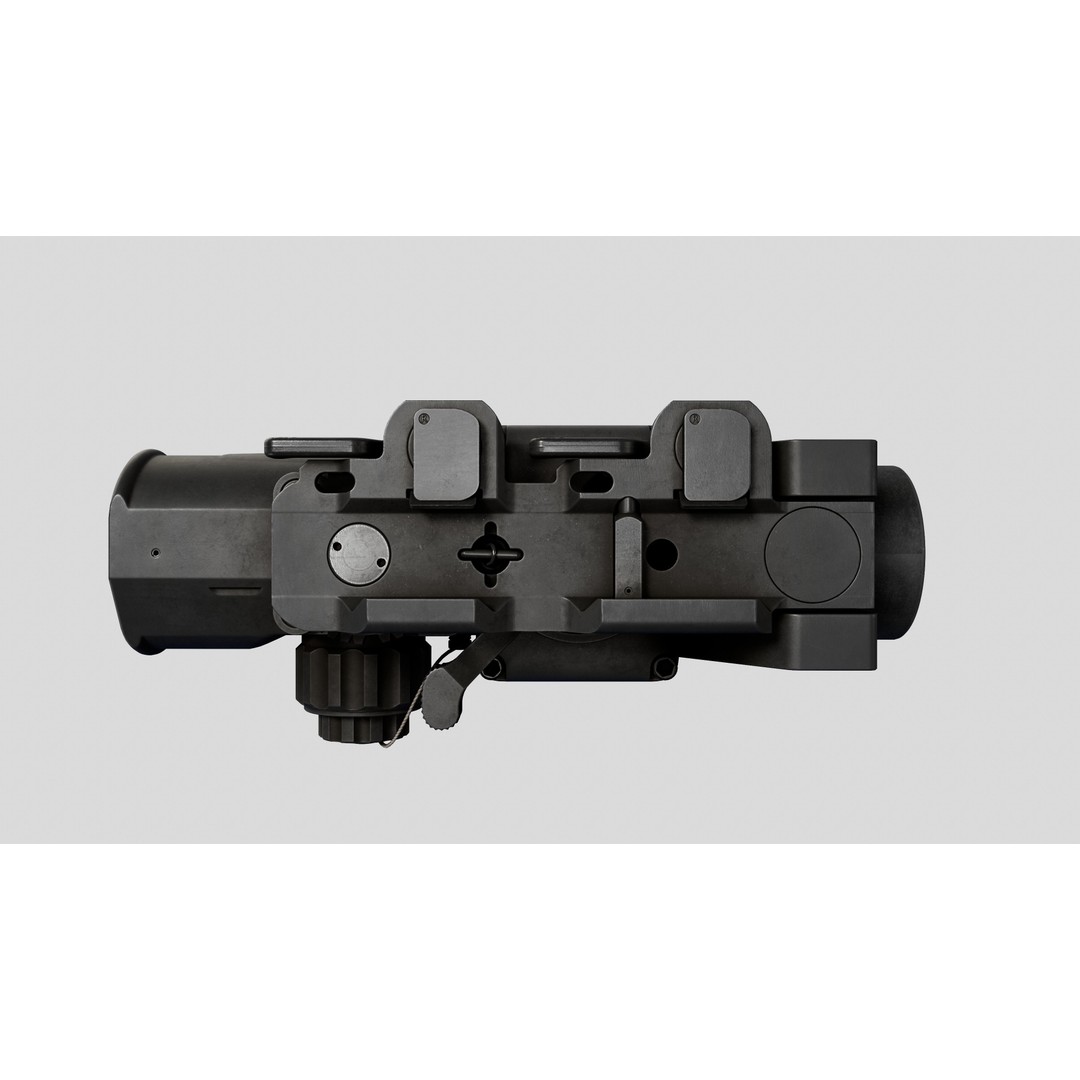 Elcan SpecterDR 3D Model – Low Poly Game Ready Combat Sight, FBX - View 35