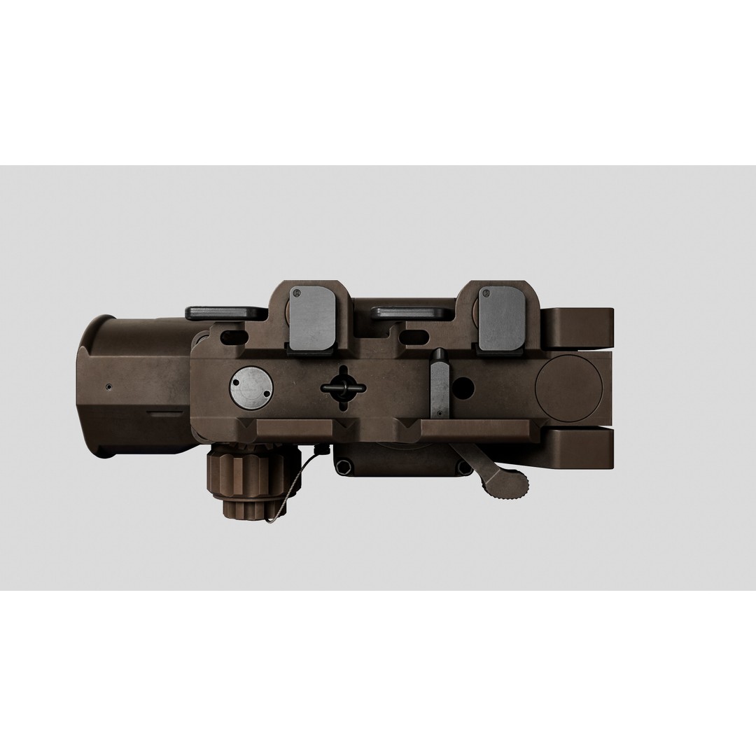 Elcan SpecterDR 3D Model – Low Poly Game Ready Combat Sight, FBX - View 36