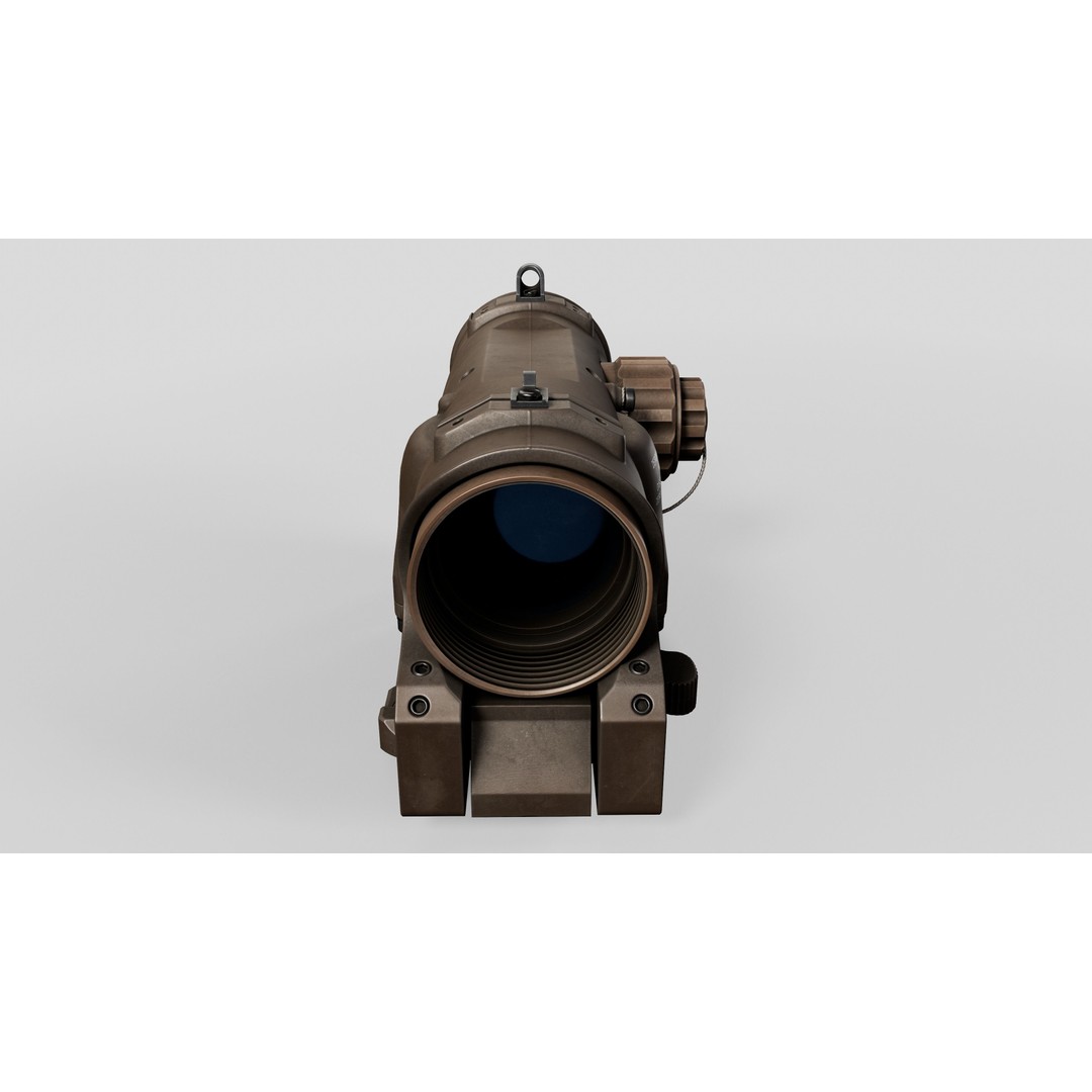 Elcan SpecterDR 3D Model – Low Poly Game Ready Combat Sight, FBX - View 40