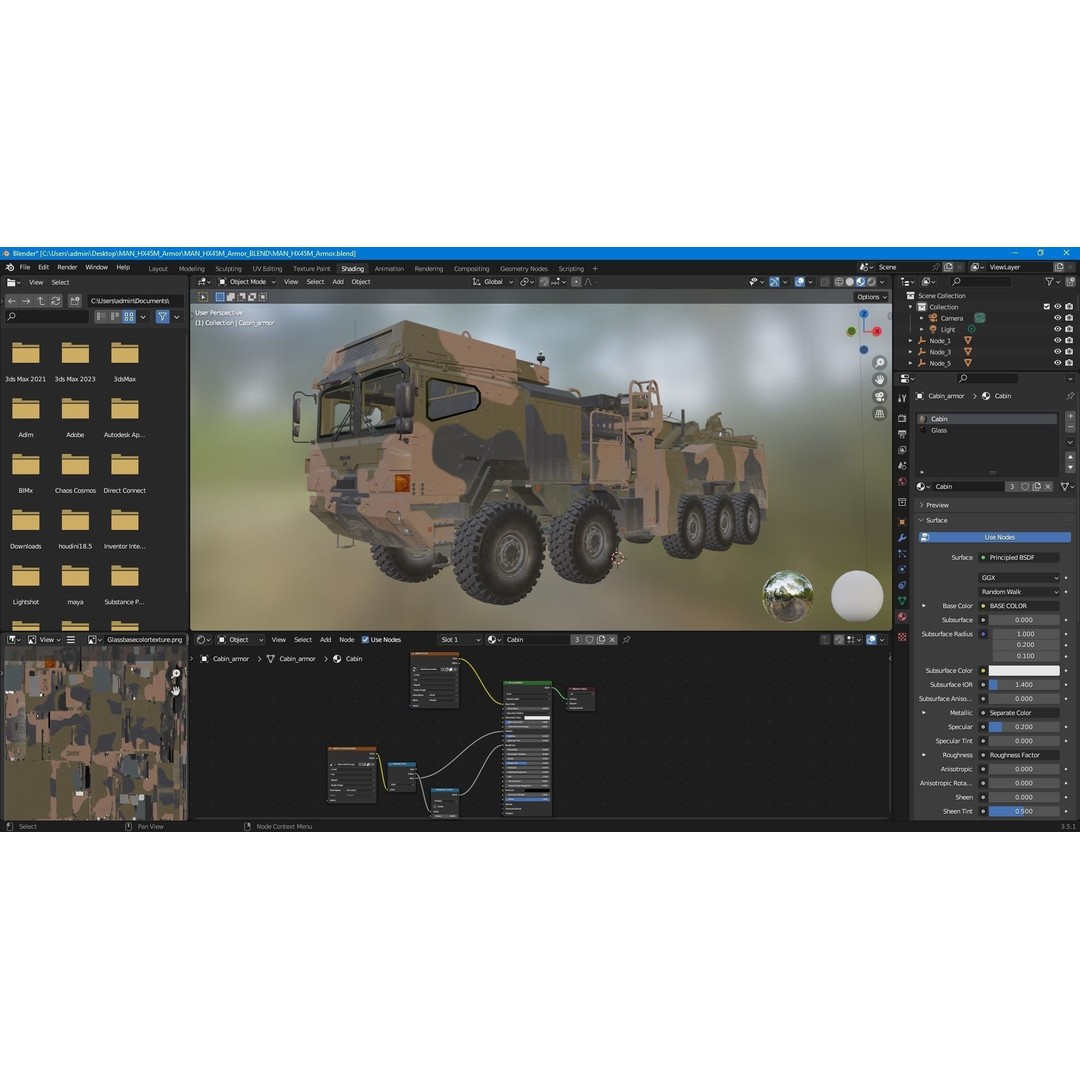 MAN HX45M Tow Truck 3D Model – Military Vehicle, FBX, OBJ