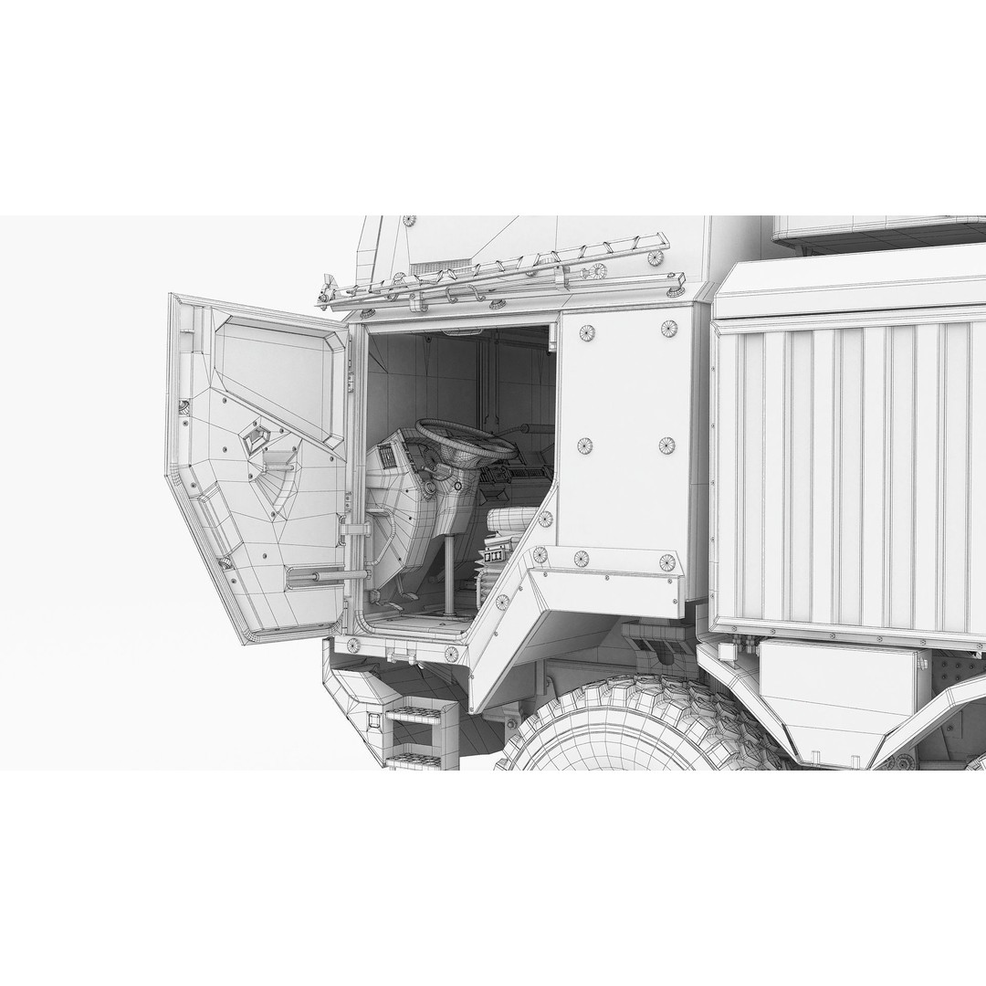 MAN HX45M Tow Truck 3D Model – Military Vehicle, FBX, OBJ - View 31