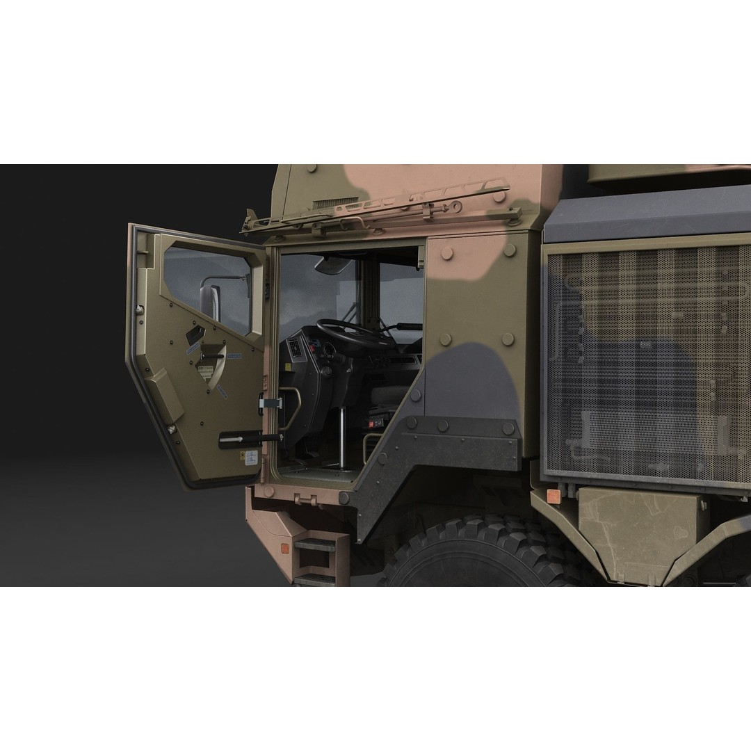 MAN HX45M Tow Truck 3D Model – Military Vehicle, FBX, OBJ - View 7