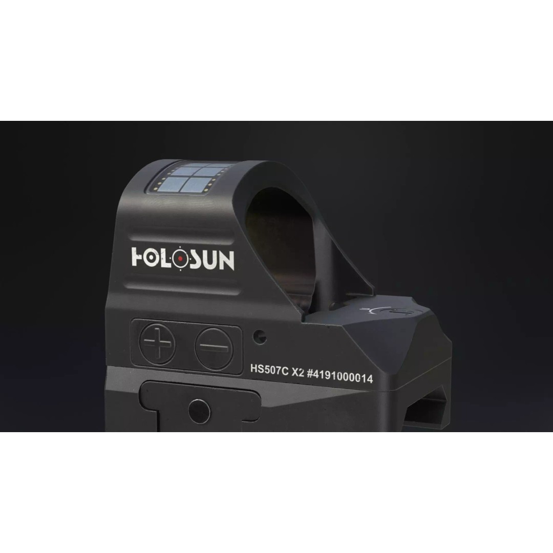 Holosun HS507C-X2 3D Model – Low Poly Game Ready Optic, FBX - View 10