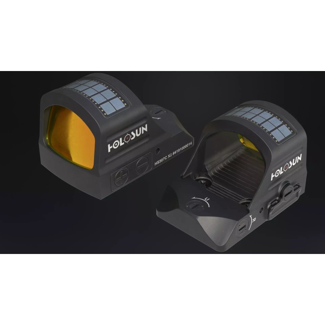 Holosun HS507C-X2 3D Model – Low Poly Game Ready Optic, FBX - View 16