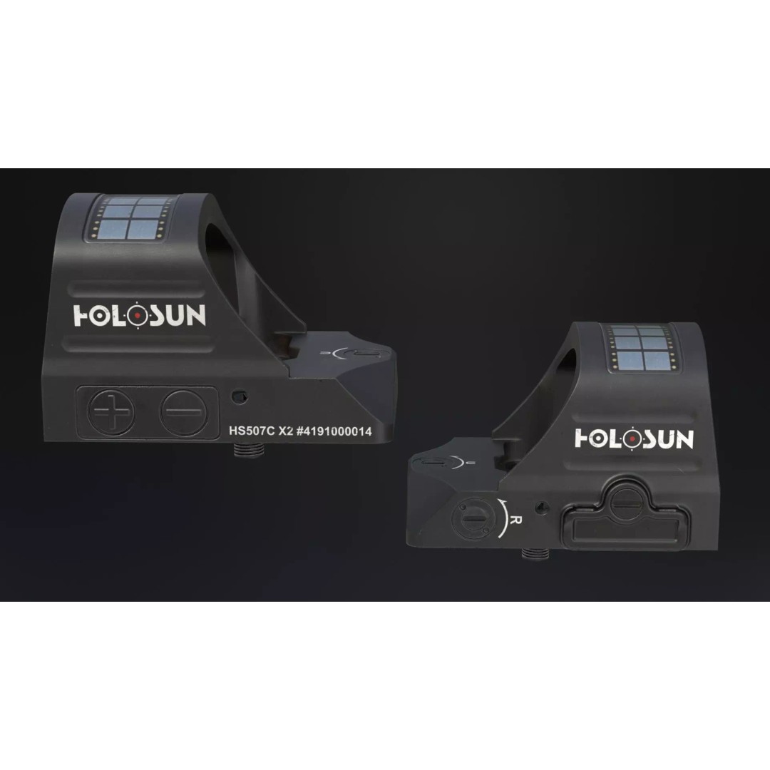 Holosun HS507C-X2 3D Model – Low Poly Game Ready Optic, FBX - View 17