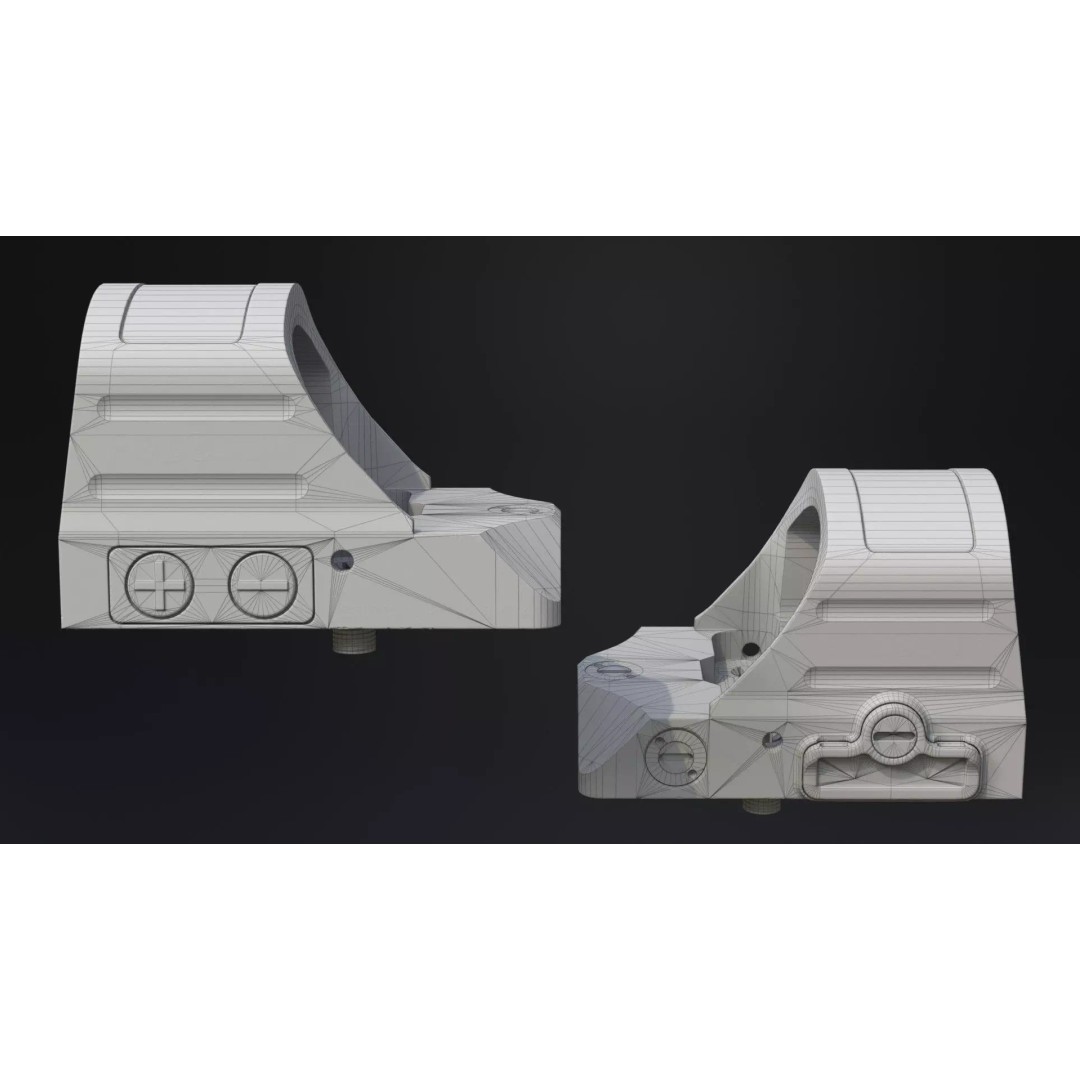 Holosun HS507C-X2 3D Model – Low Poly Game Ready Optic, FBX - View 20
