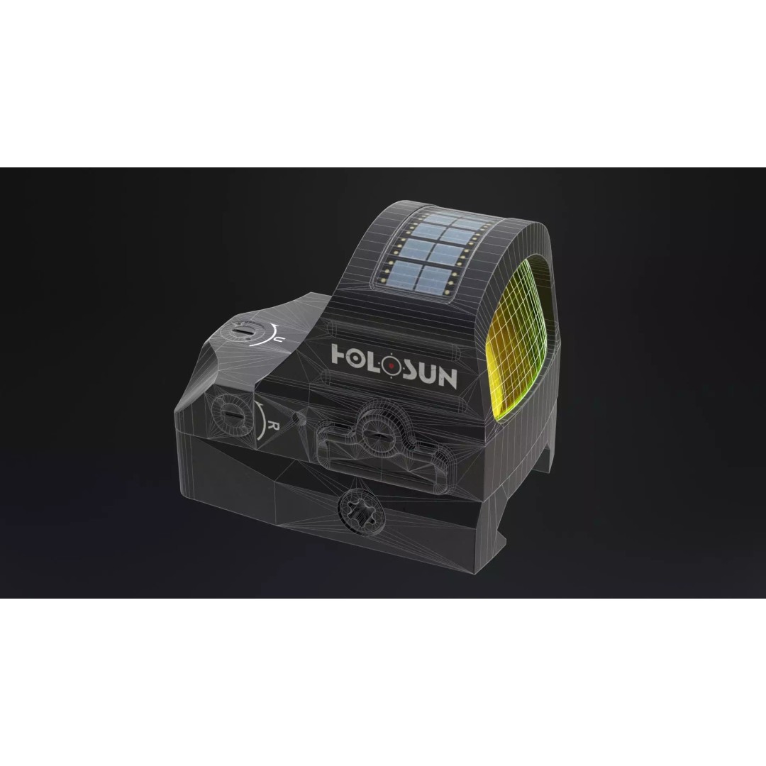 Holosun HS507C-X2 3D Model – Low Poly Game Ready Optic, FBX - View 4