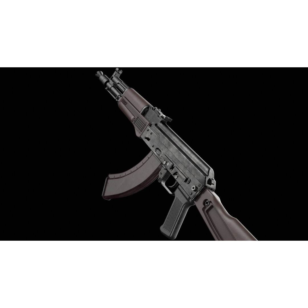 AK-100 Family 3D Model – Low Poly Game Ready Assault Rifles, FBX - View 12