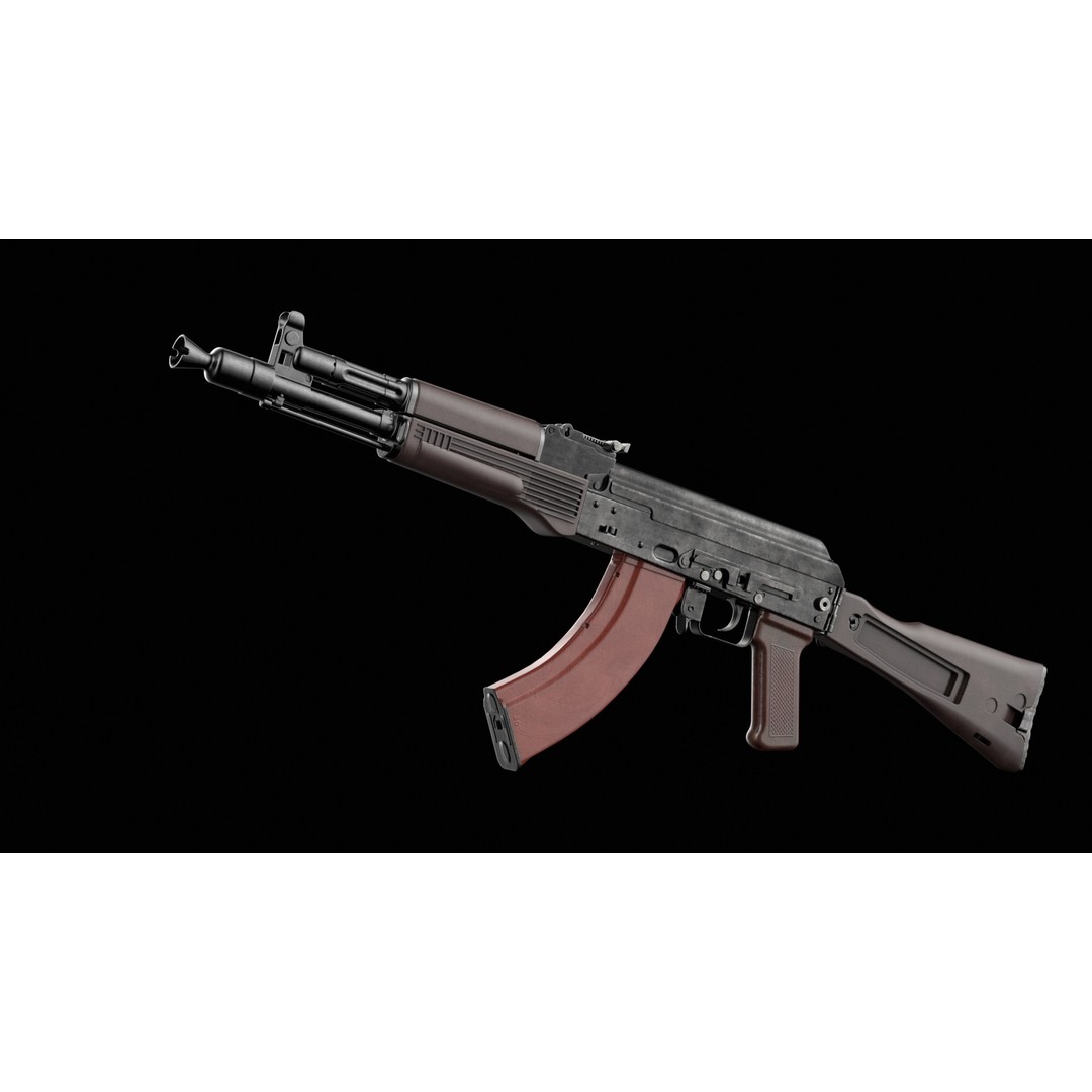 AK-100 Family 3D Model – Low Poly Game Ready Assault Rifles, FBX - View 13