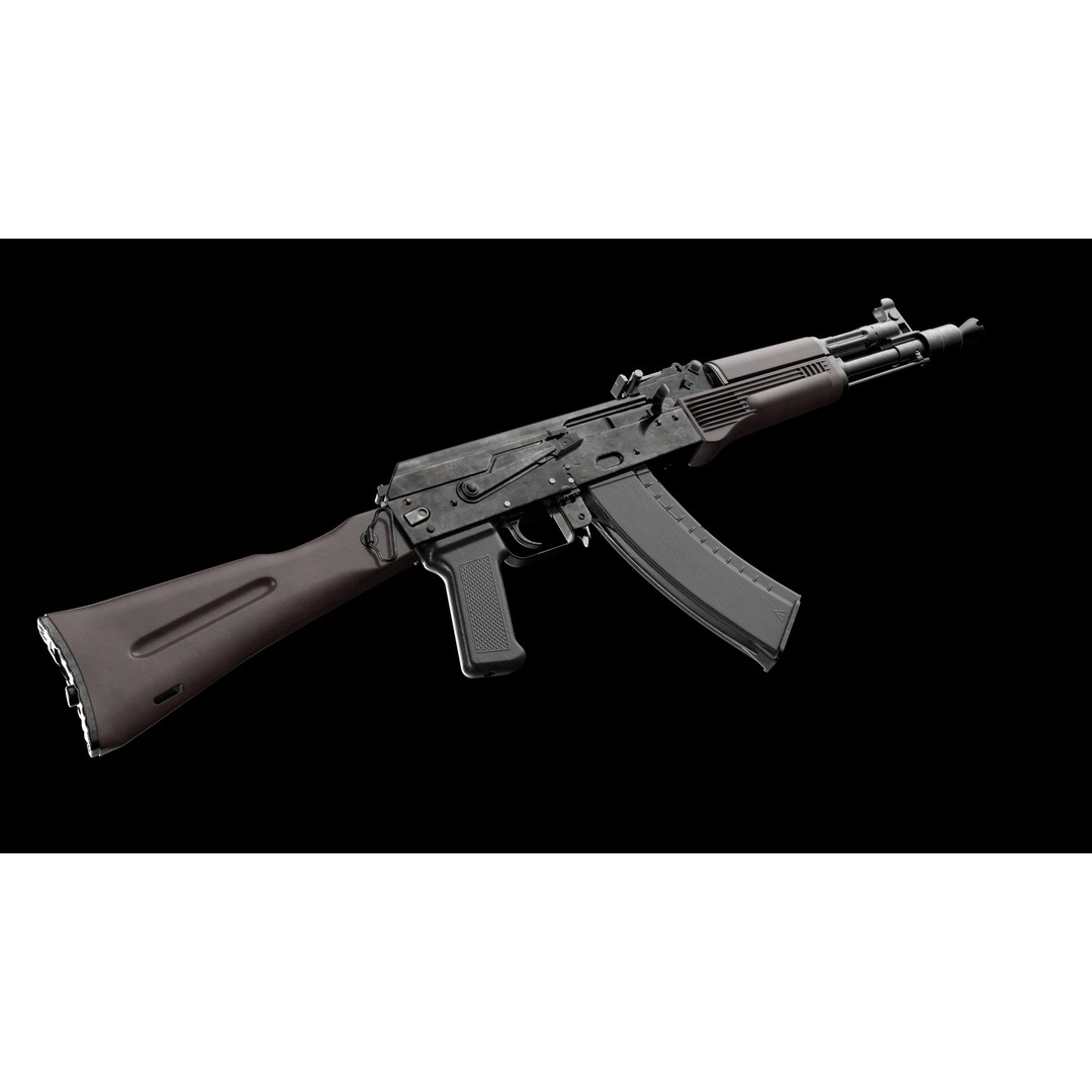 AK-100 Family 3D Model – Low Poly Game Ready Assault Rifles, FBX - View 19