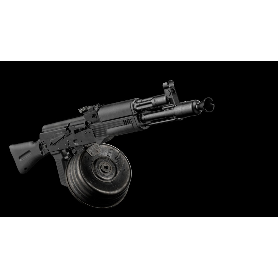 AK-100 Family 3D Model – Low Poly Game Ready Assault Rifles, FBX - View 22