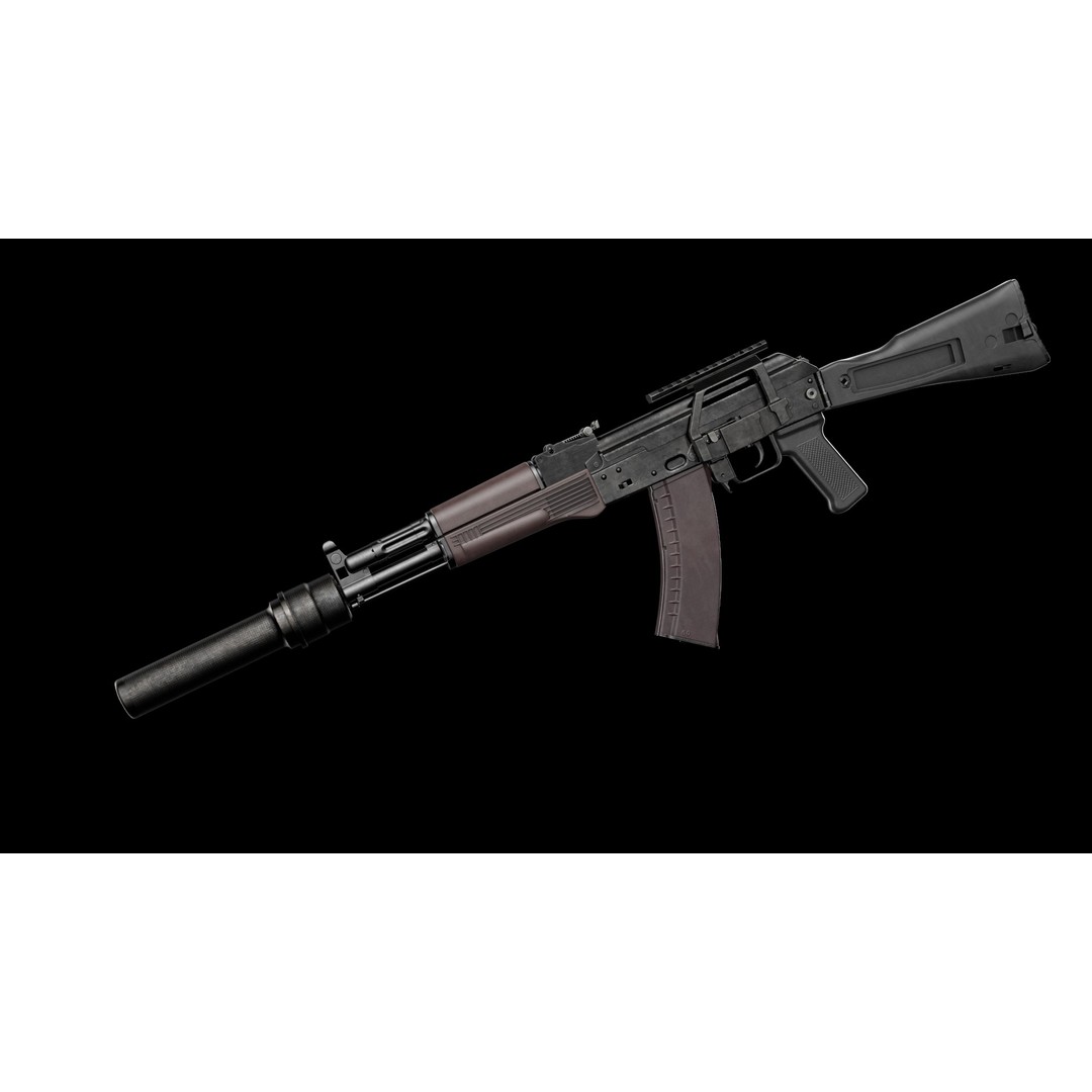 AK-100 Family 3D Model – Low Poly Game Ready Assault Rifles, FBX - View 23