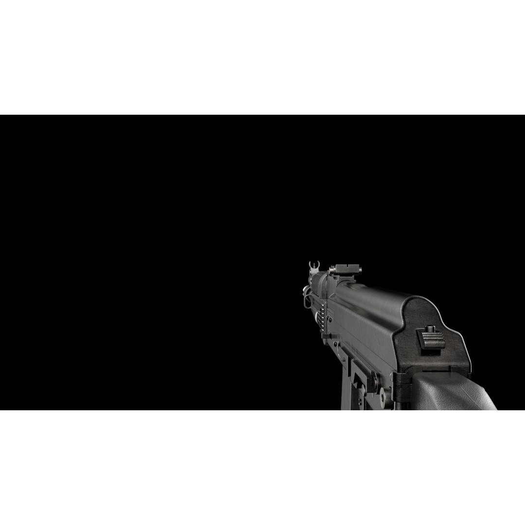 AK-100 Family 3D Model – Low Poly Game Ready Assault Rifles, FBX - View 33
