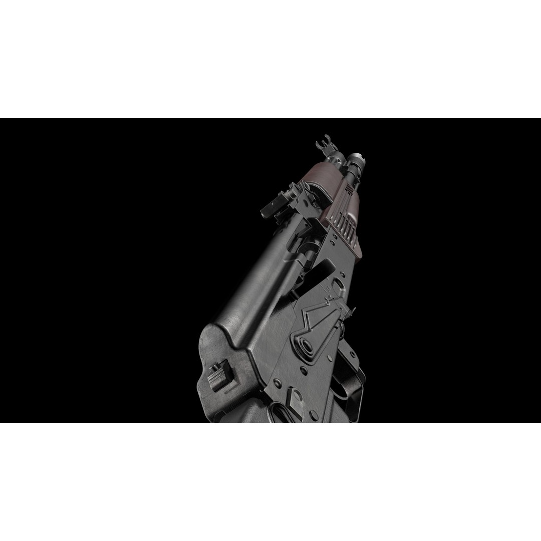 AK-100 Family 3D Model – Low Poly Game Ready Assault Rifles, FBX - View 37