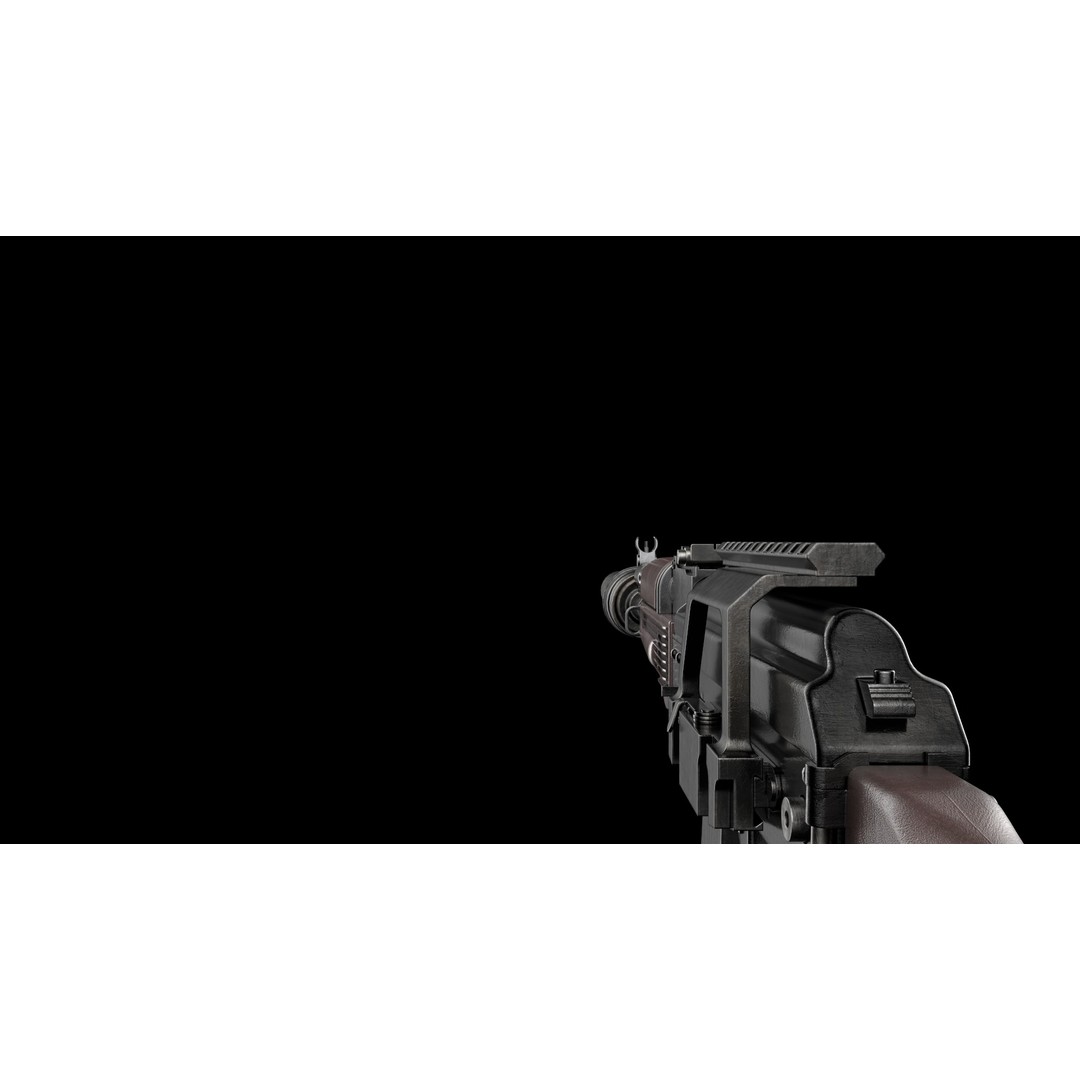 AK-100 Family 3D Model – Low Poly Game Ready Assault Rifles, FBX - View 40