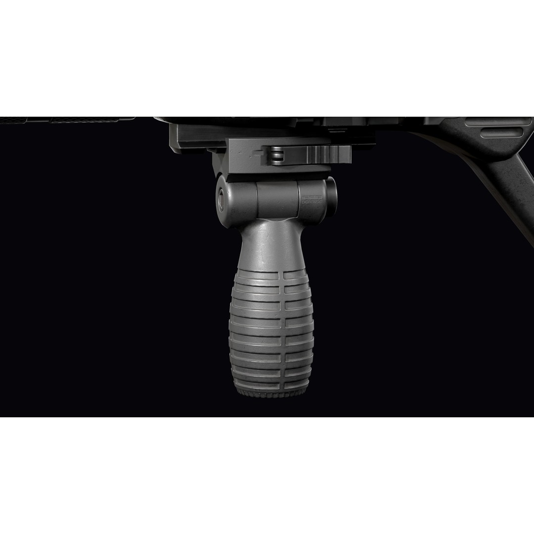 Vulkan Malyuk 3D Model – Low Poly Tactical Assault Rifle, Game Ready FBX - View 26