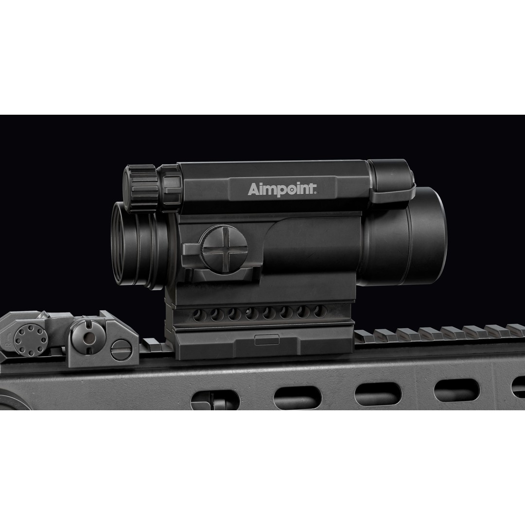 Vulkan Malyuk 3D Model – Low Poly Tactical Assault Rifle, Game Ready FBX - View 35