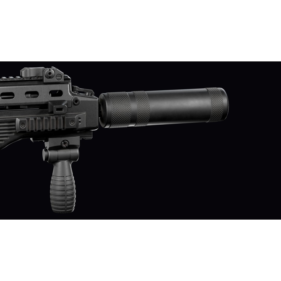 Vulkan Malyuk 3D Model – Low Poly Tactical Assault Rifle, Game Ready FBX - View 37