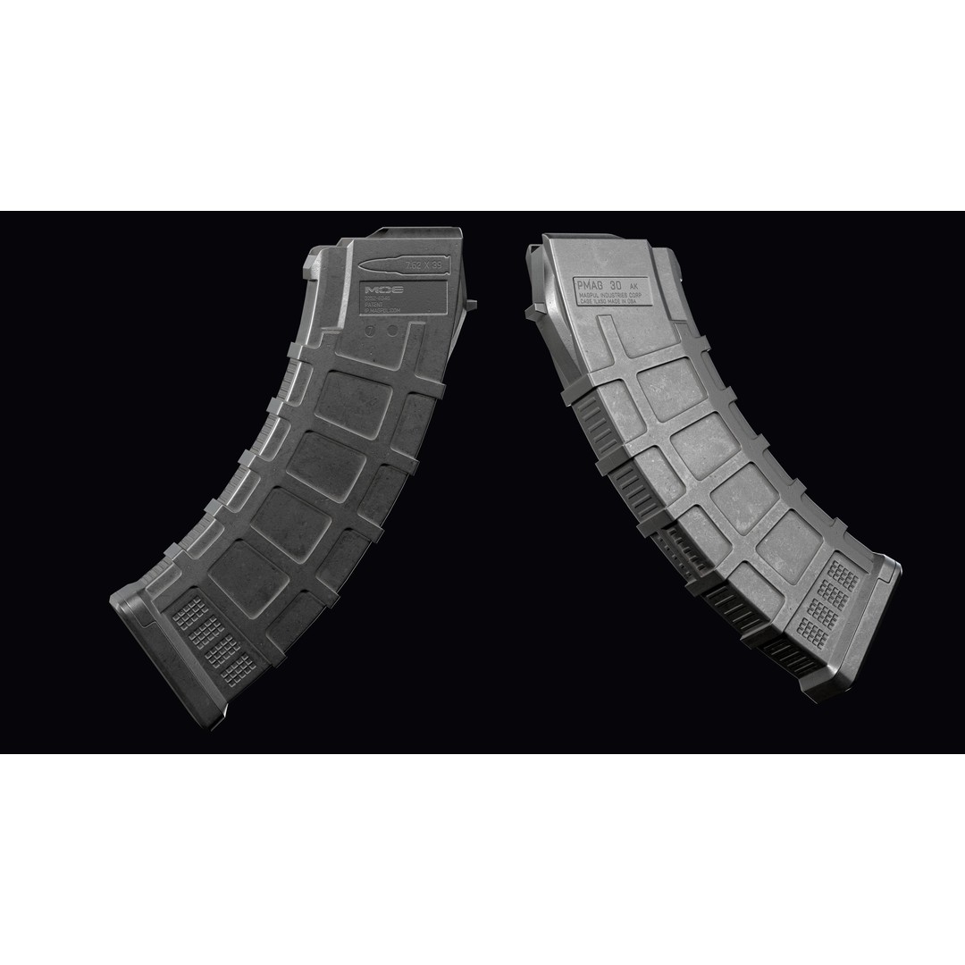 Vulkan Malyuk 3D Model – Low Poly Tactical Assault Rifle, Game Ready FBX - View 44