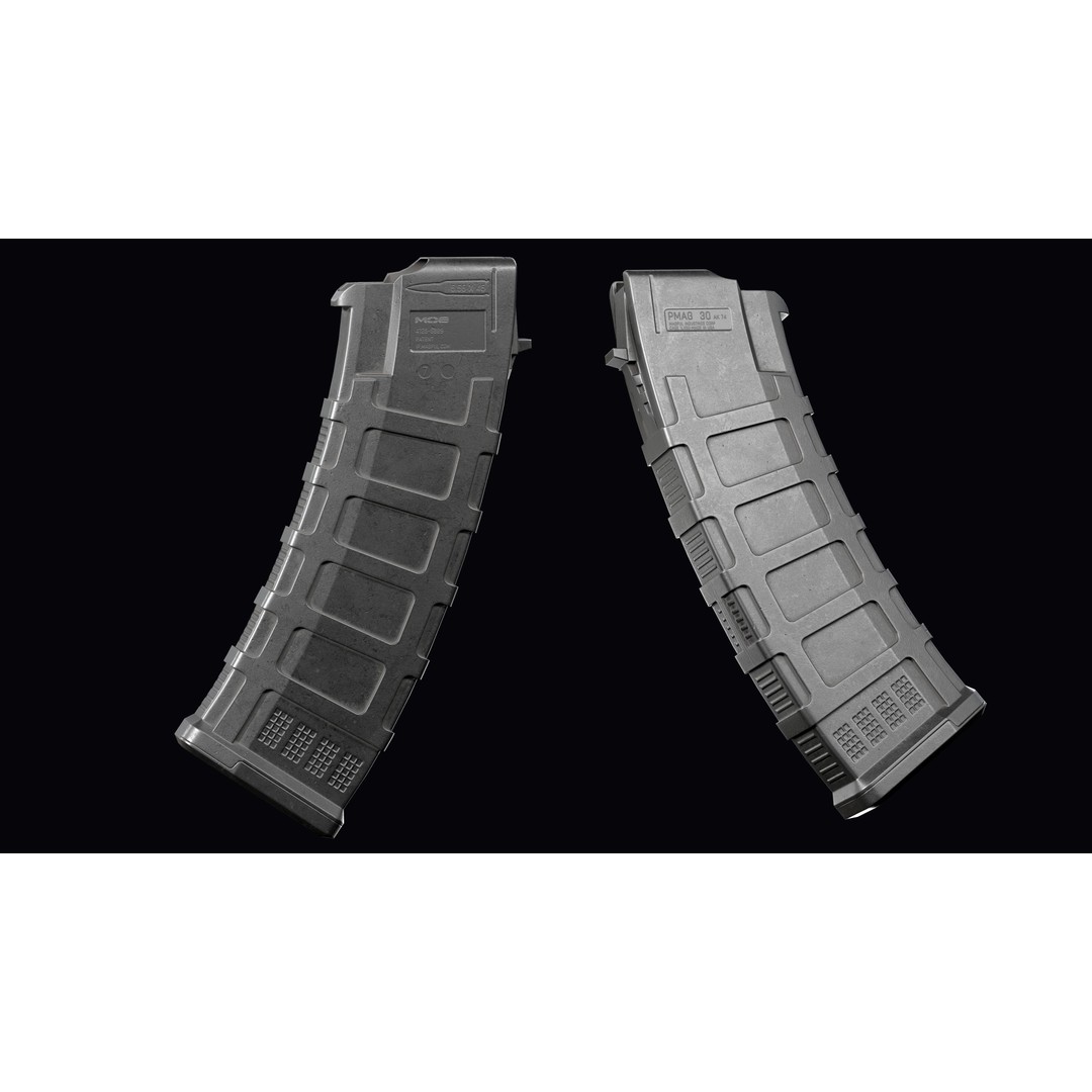 Vulkan Malyuk 3D Model – Low Poly Tactical Assault Rifle, Game Ready FBX - View 45