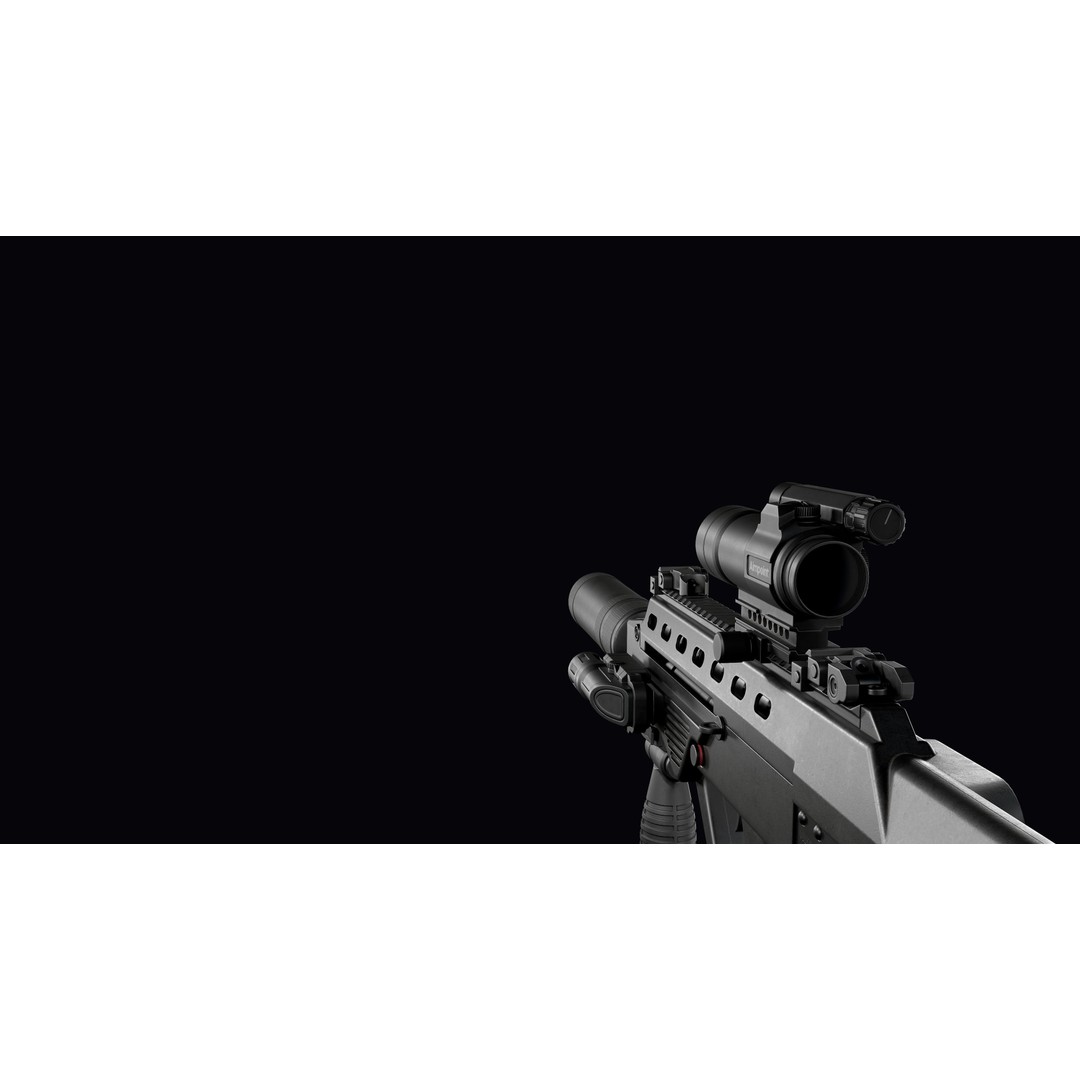 Vulkan Malyuk 3D Model – Low Poly Tactical Assault Rifle, Game Ready FBX - View 47