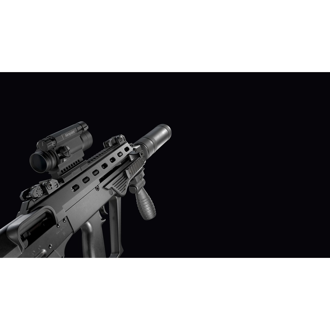 Vulkan Malyuk 3D Model – Low Poly Tactical Assault Rifle, Game Ready FBX - View 49