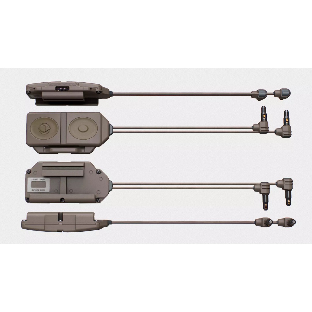 Insight RMT-400-A8 Dual Button Pressure Switch 3D Model – Low Poly Game Asset, FBX, OBJ, Blender - View 13