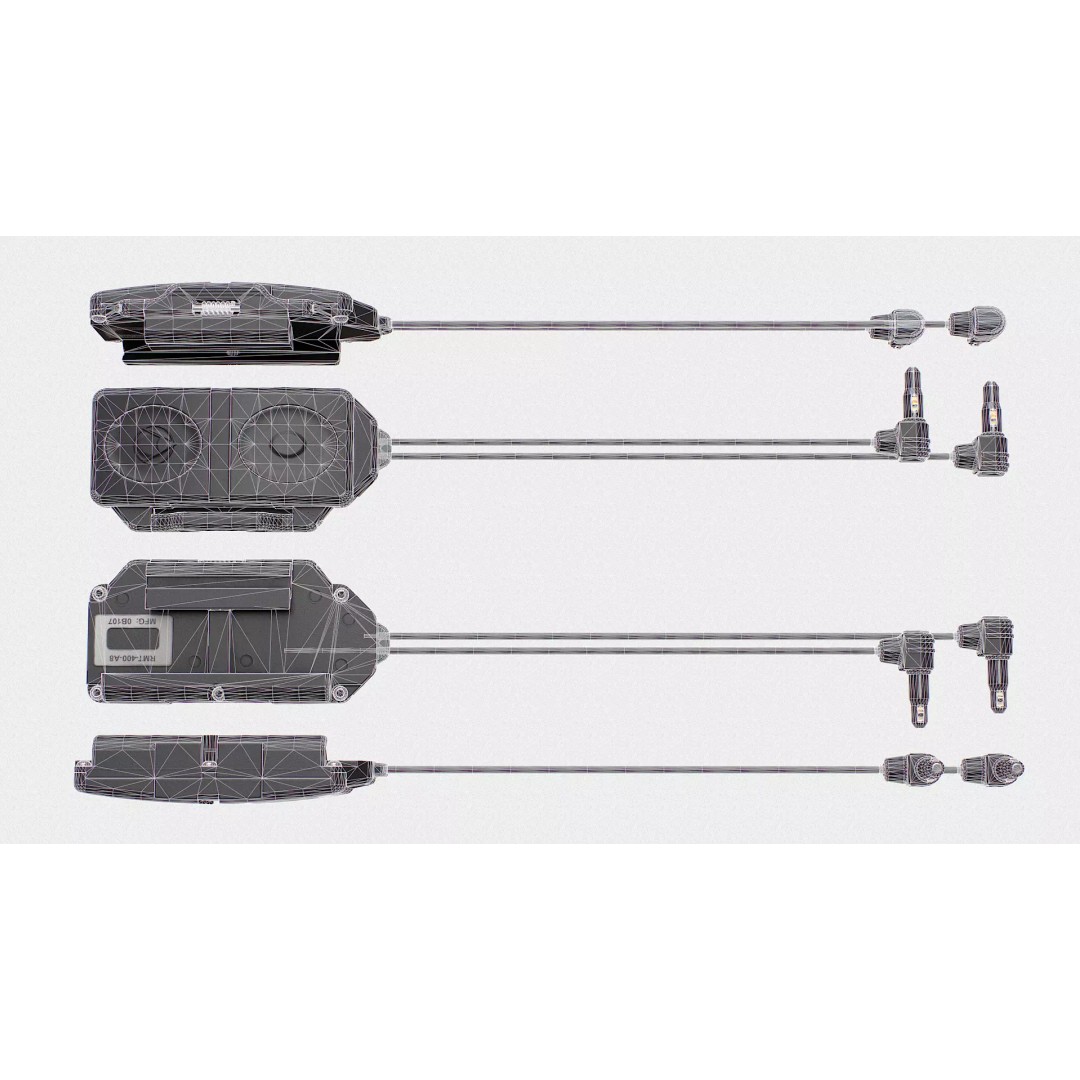 Insight RMT-400-A8 Dual Button Pressure Switch 3D Model – Low Poly Game Asset, FBX, OBJ, Blender - View 15