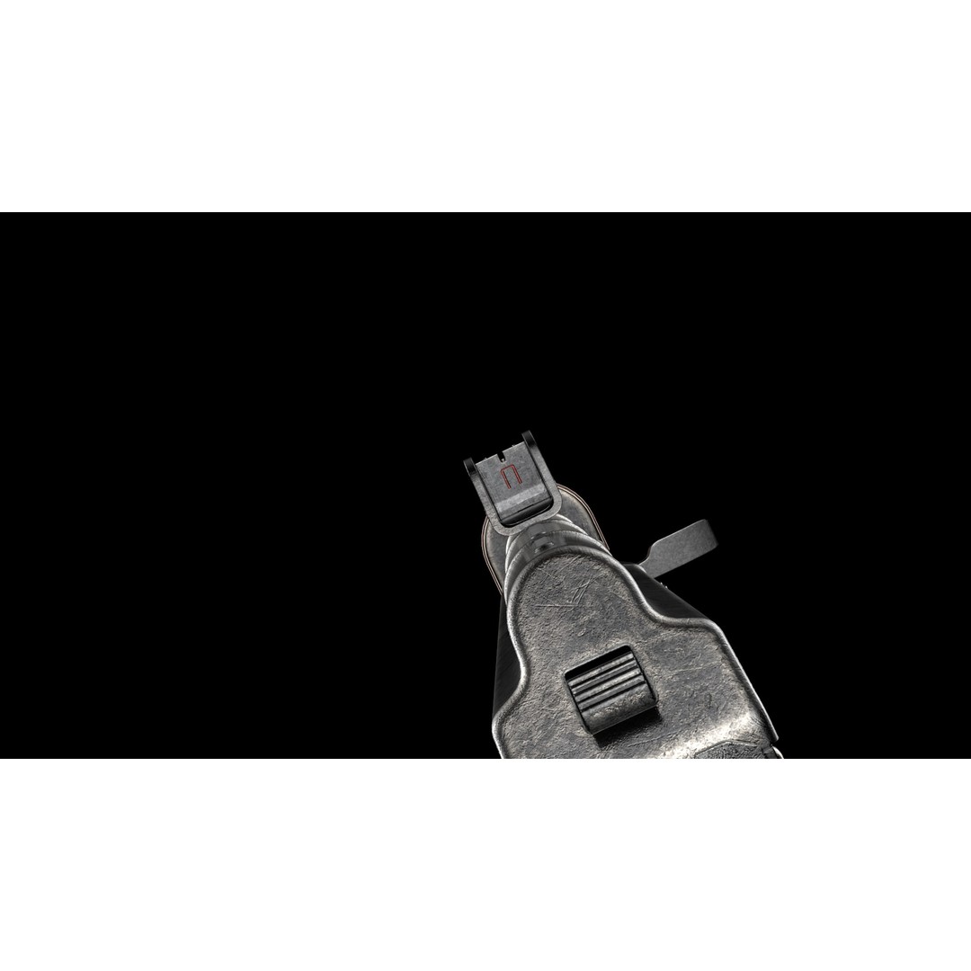 AKS-74U 3D Model – Low Poly Game Ready Rifle, FBX, PBR Textures - View 28