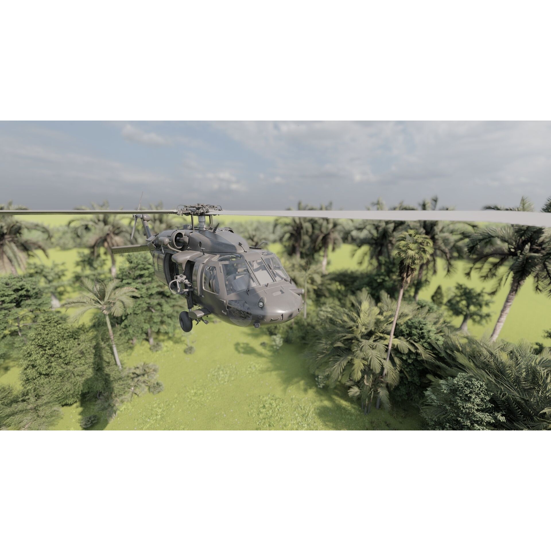 Sikorsky MH-60L - Game-Ready 3D Model - View 10