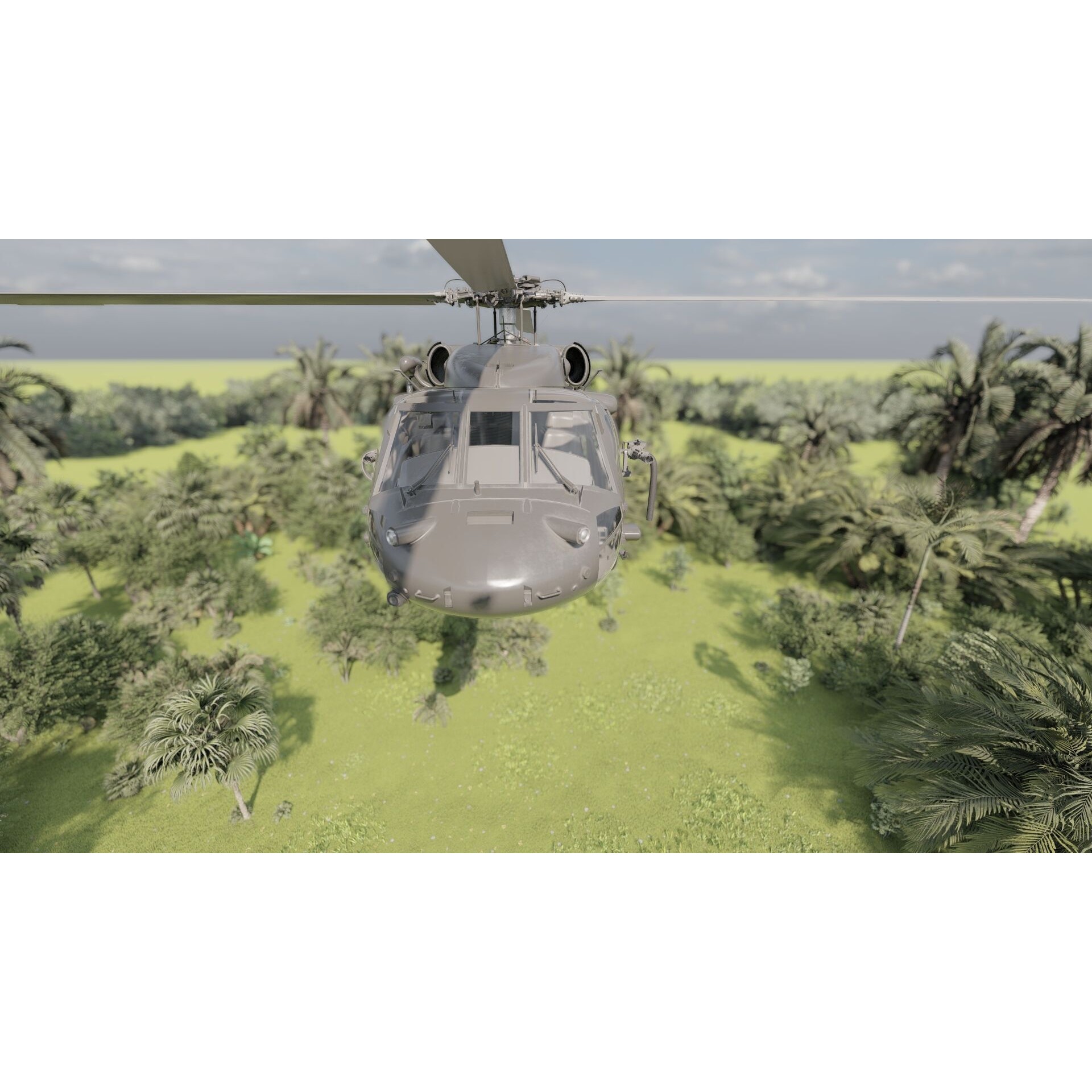 Sikorsky MH-60L - Game-Ready 3D Model - View 11