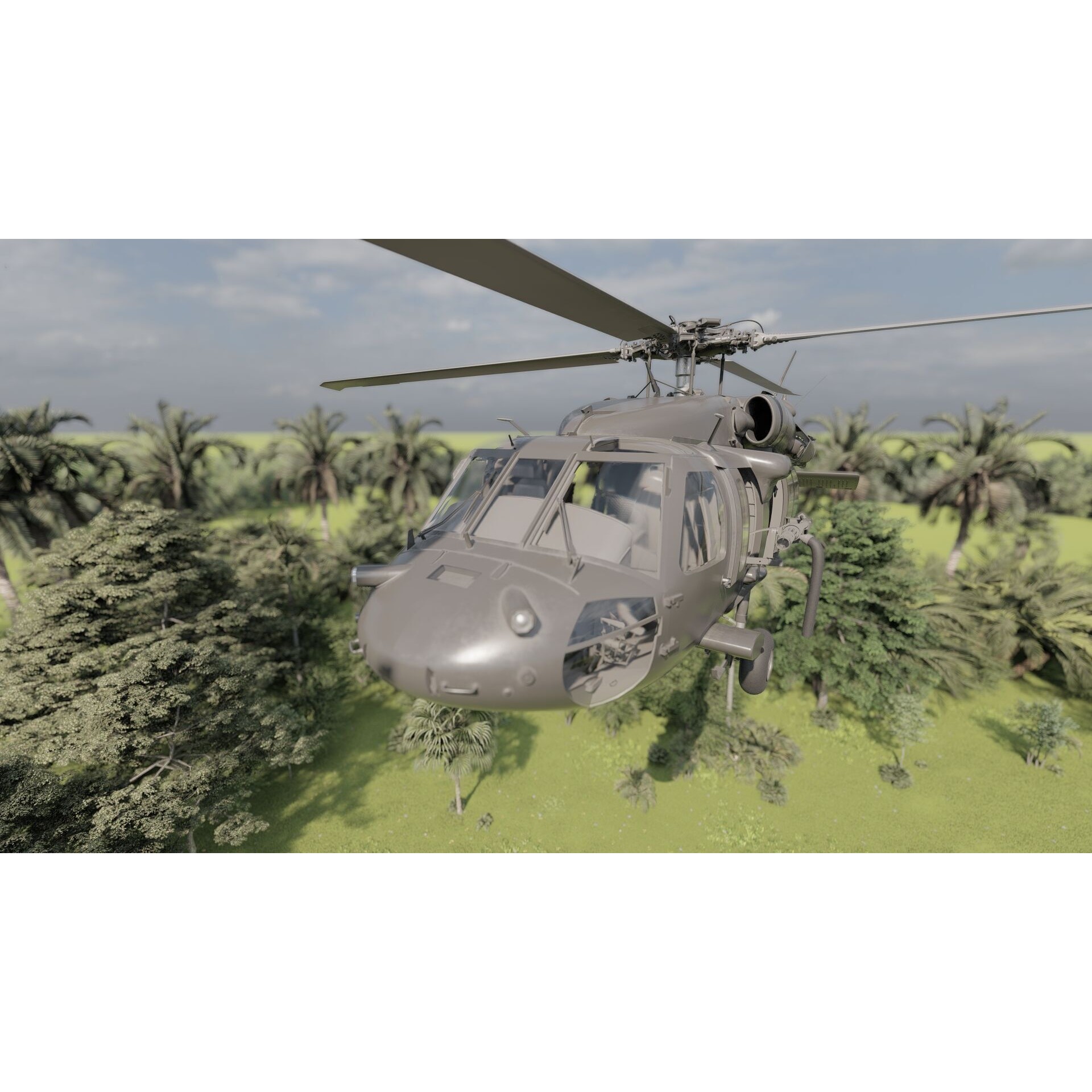 Sikorsky MH-60L - Game-Ready 3D Model - View 12