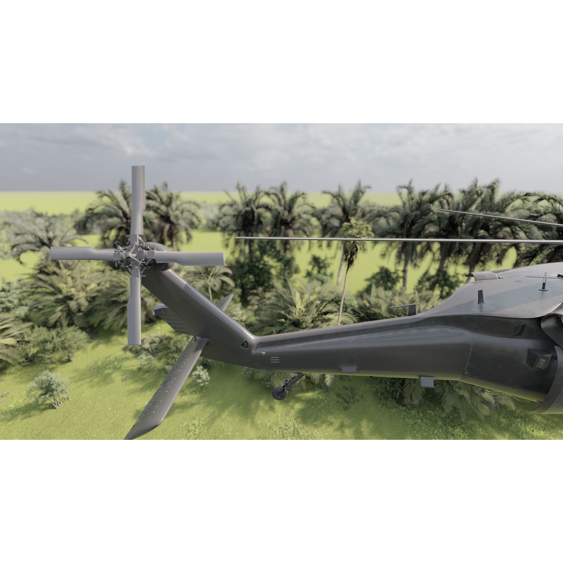 Sikorsky MH-60L - Game-Ready 3D Model - View 17