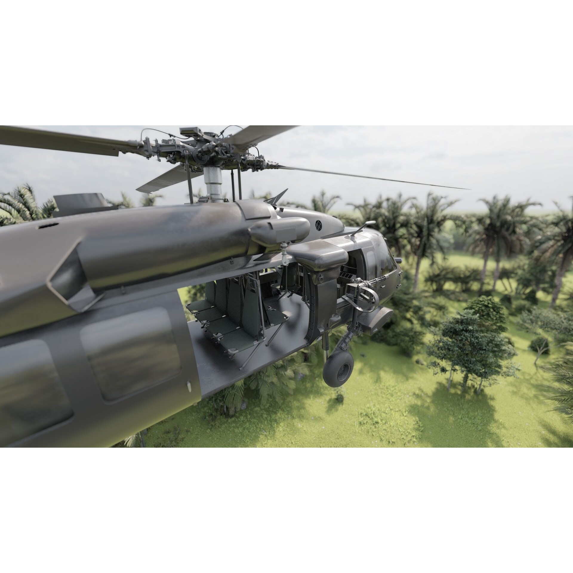 Sikorsky MH-60L - Game-Ready 3D Model - View 19
