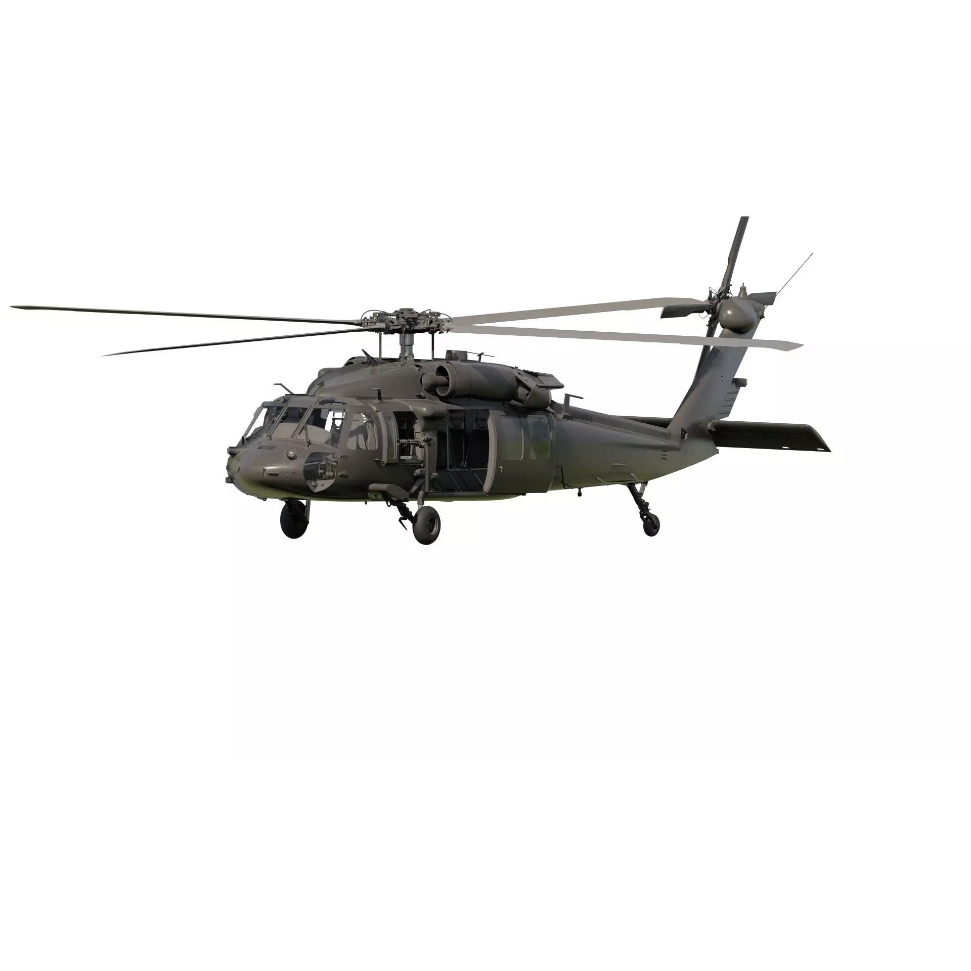 Sikorsky MH-60L - Game-Ready 3D Model - View 2