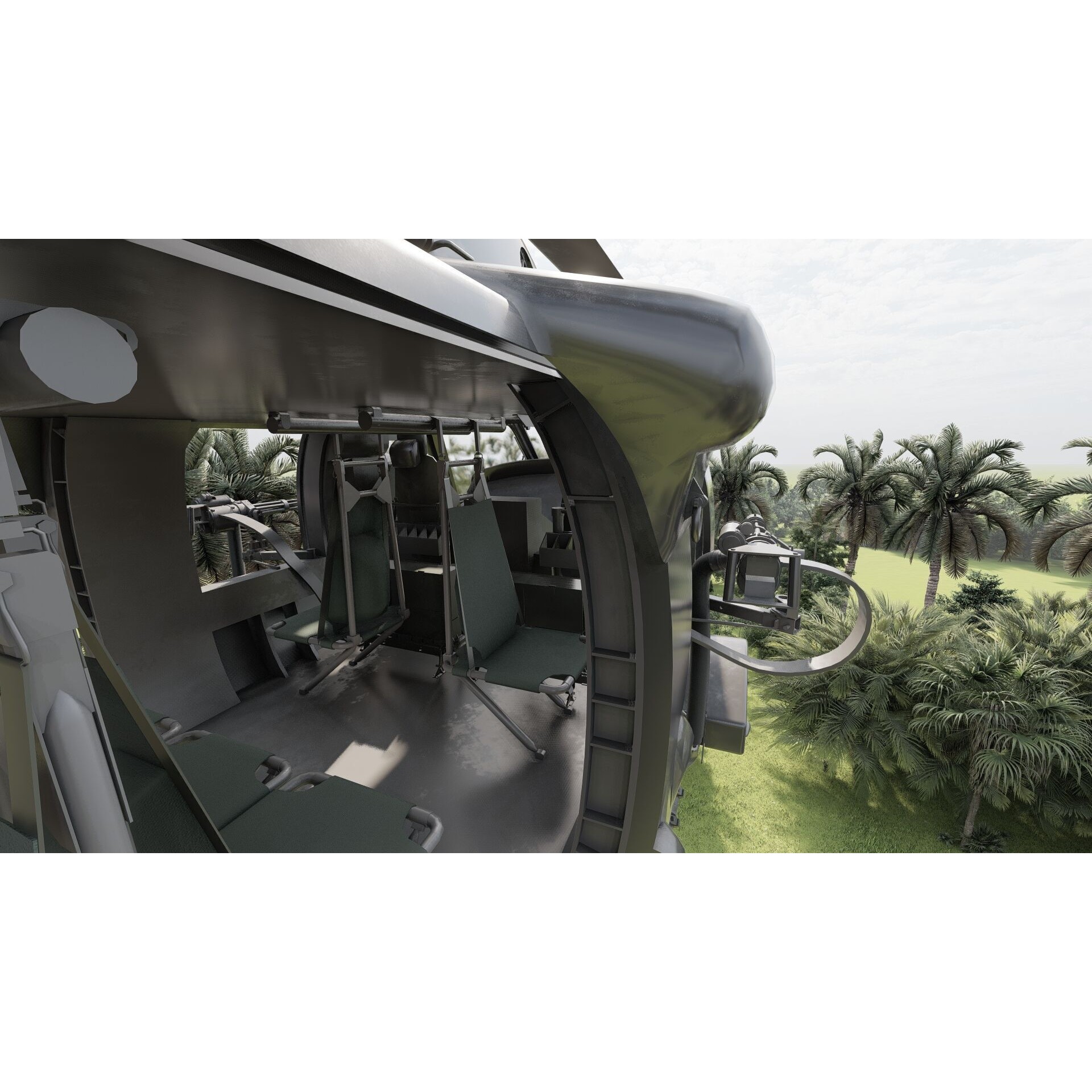 Sikorsky MH-60L - Game-Ready 3D Model - View 23