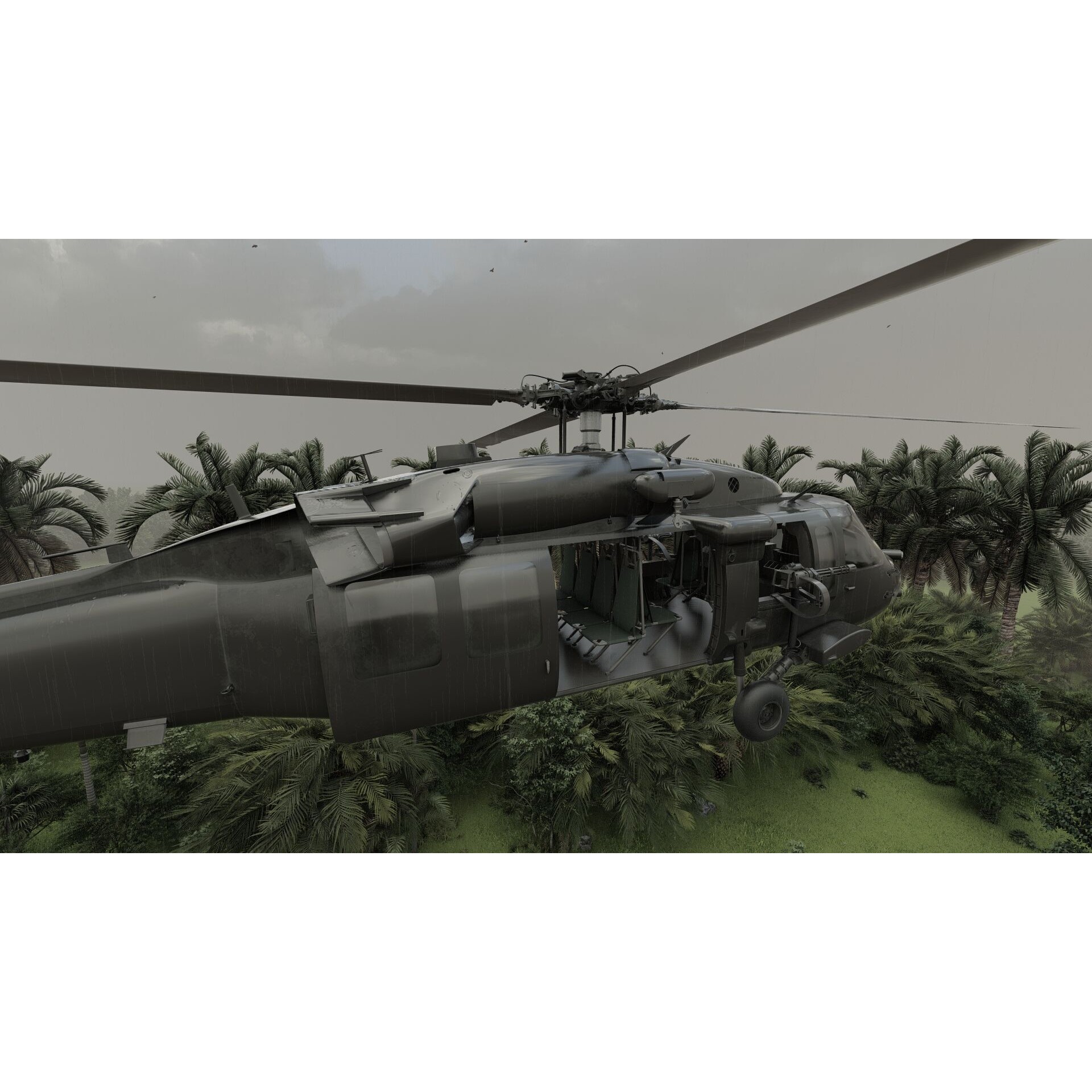 Sikorsky MH-60L - Game-Ready 3D Model - View 25