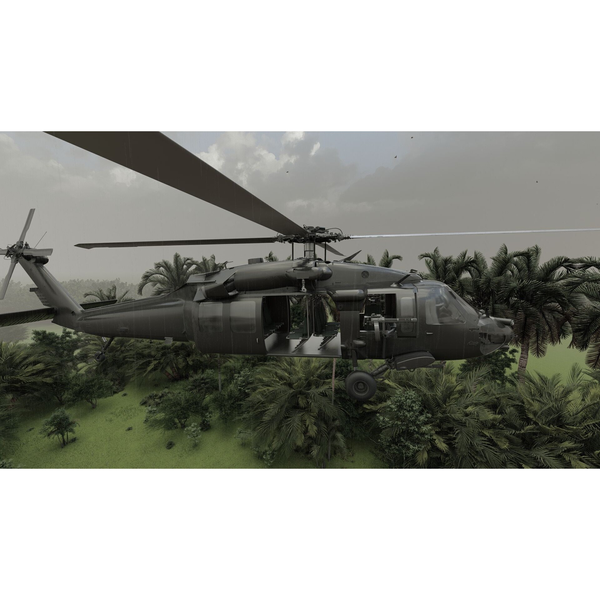 Sikorsky MH-60L - Game-Ready 3D Model - View 26