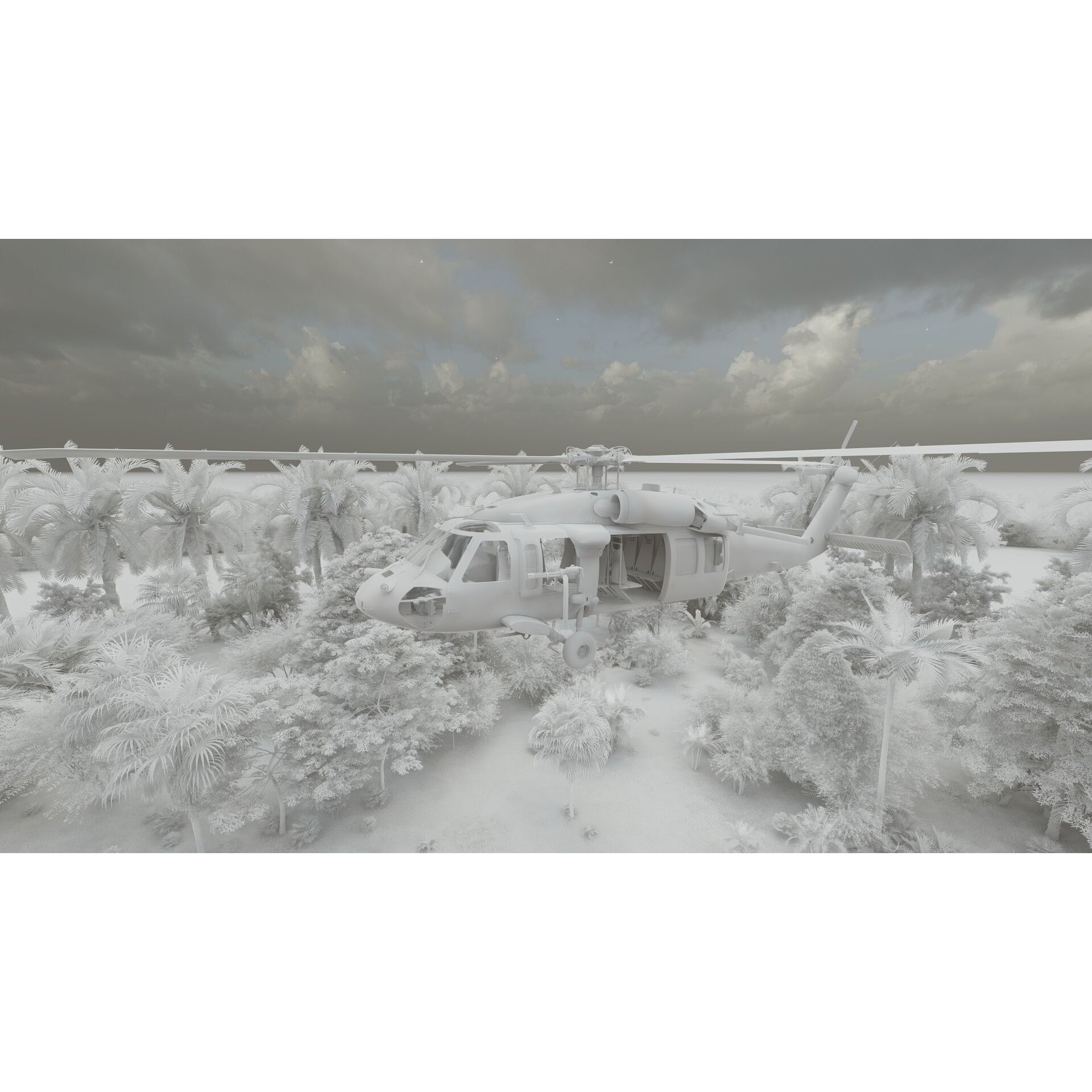 Sikorsky MH-60L - Game-Ready 3D Model - View 29