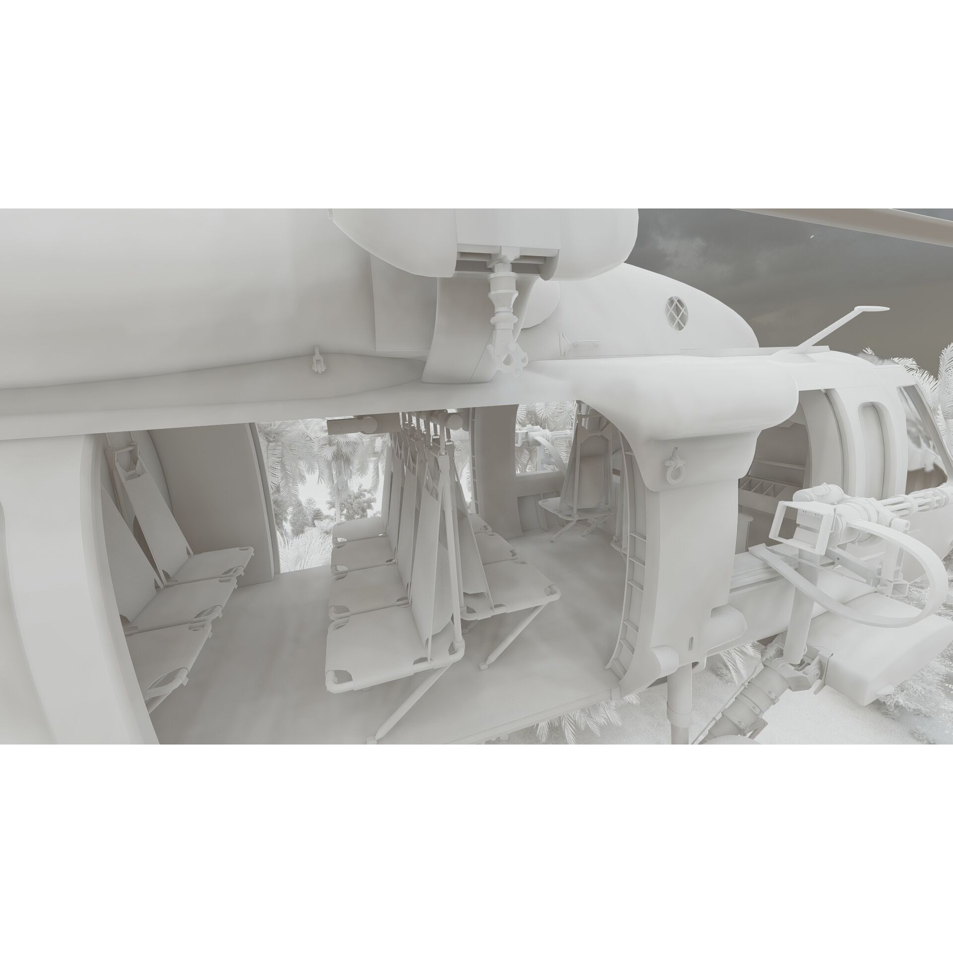 Sikorsky MH-60L - Game-Ready 3D Model - View 35