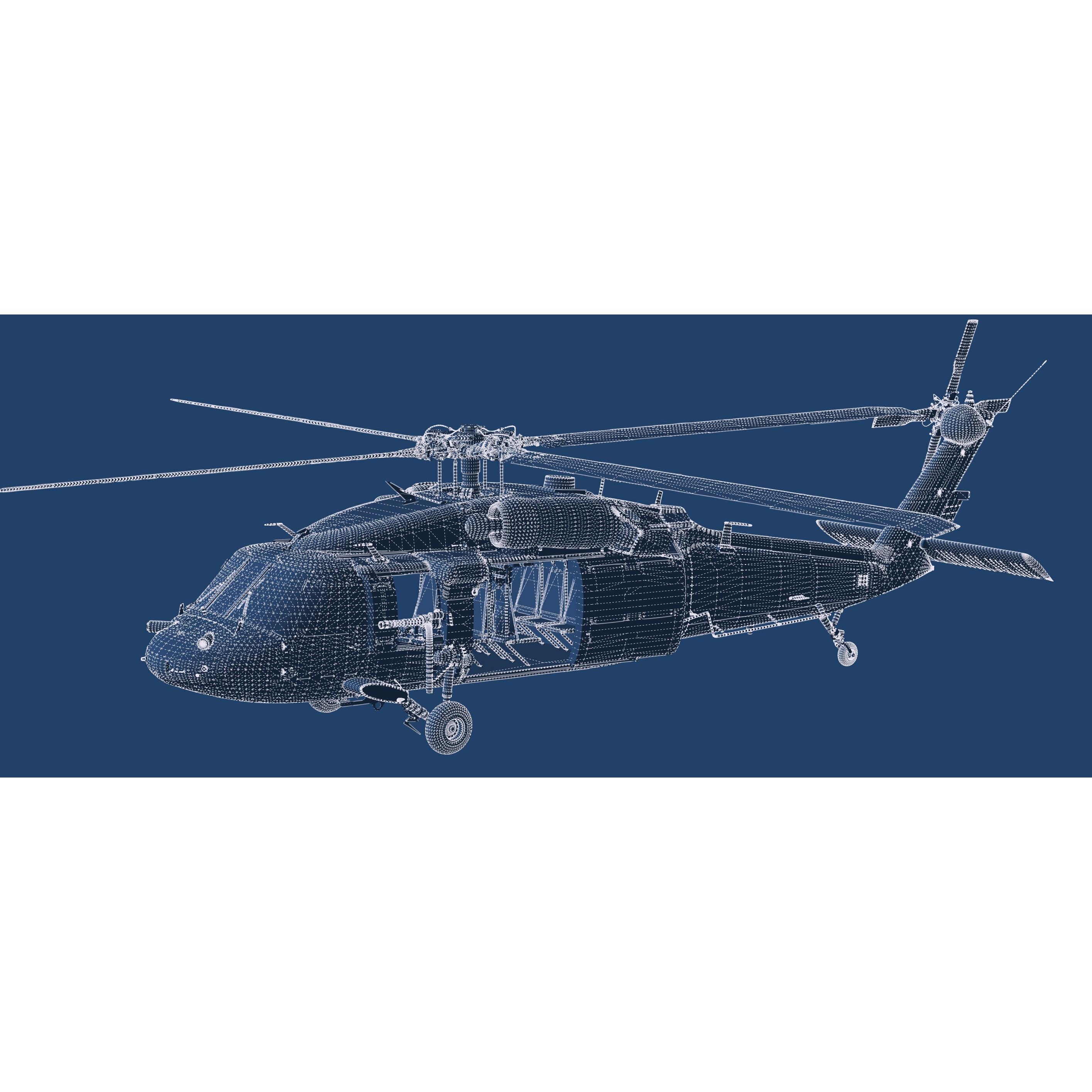 Sikorsky MH-60L - Game-Ready 3D Model - View 39