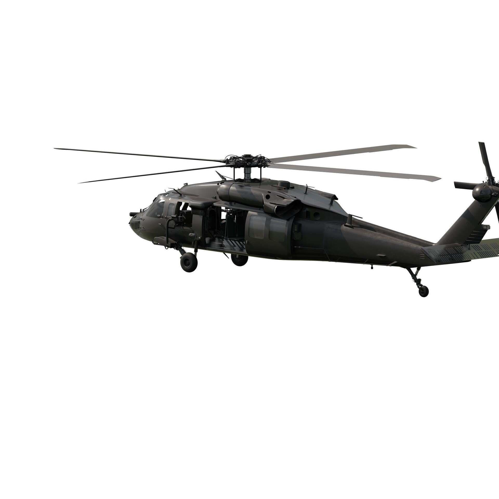 Sikorsky MH-60L - Game-Ready 3D Model - View 4