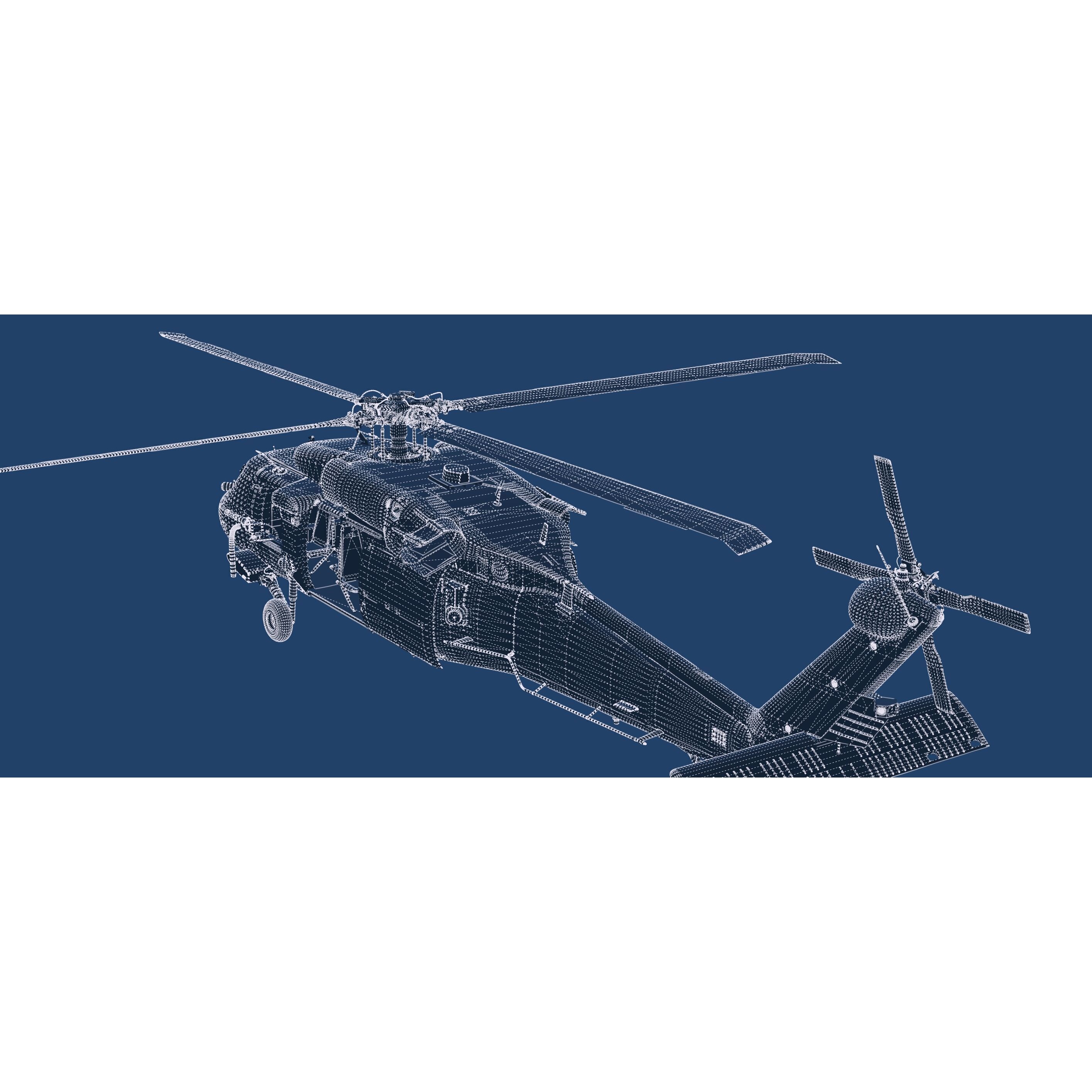 Sikorsky MH-60L - Game-Ready 3D Model - View 40