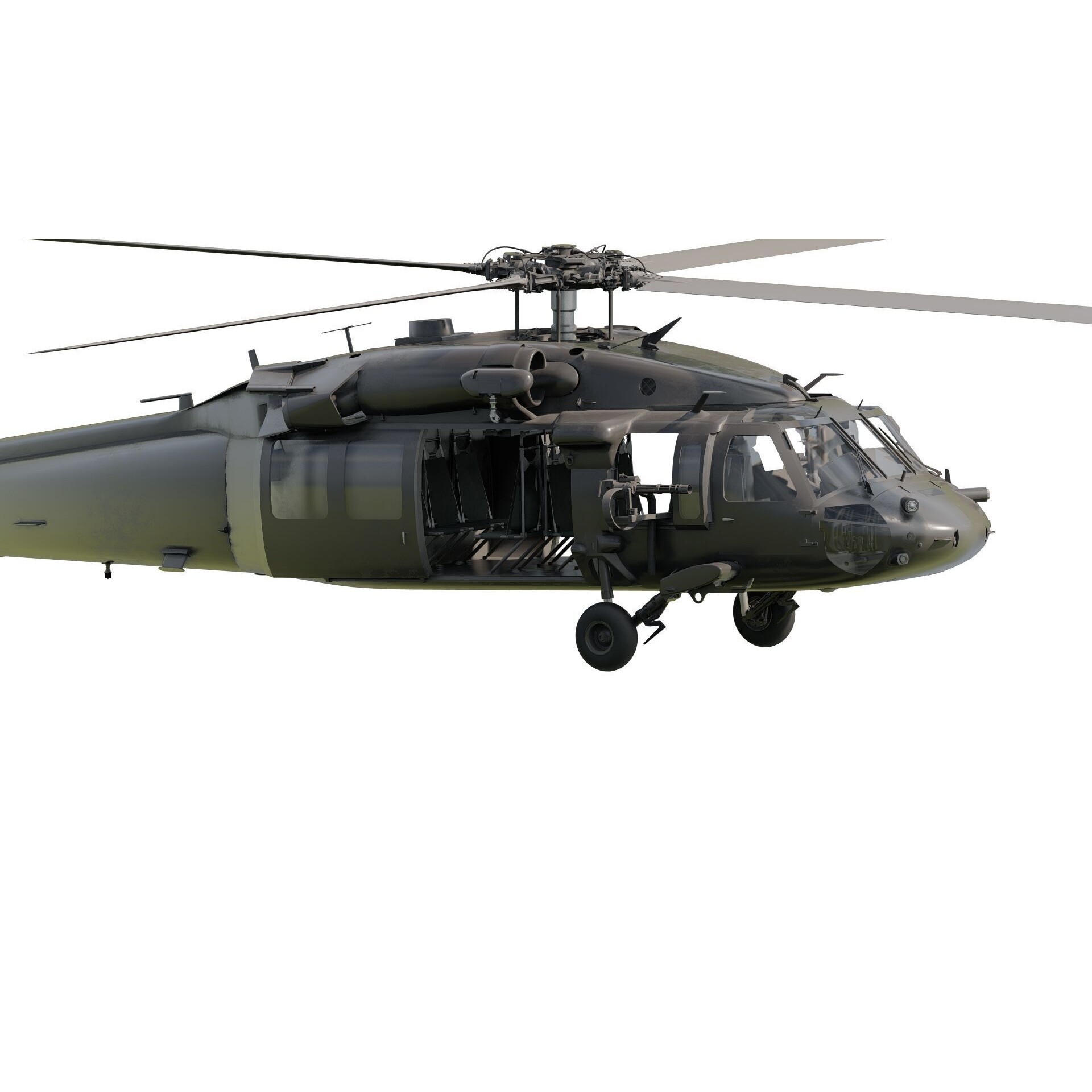 Sikorsky MH-60L - Game-Ready 3D Model - View 7