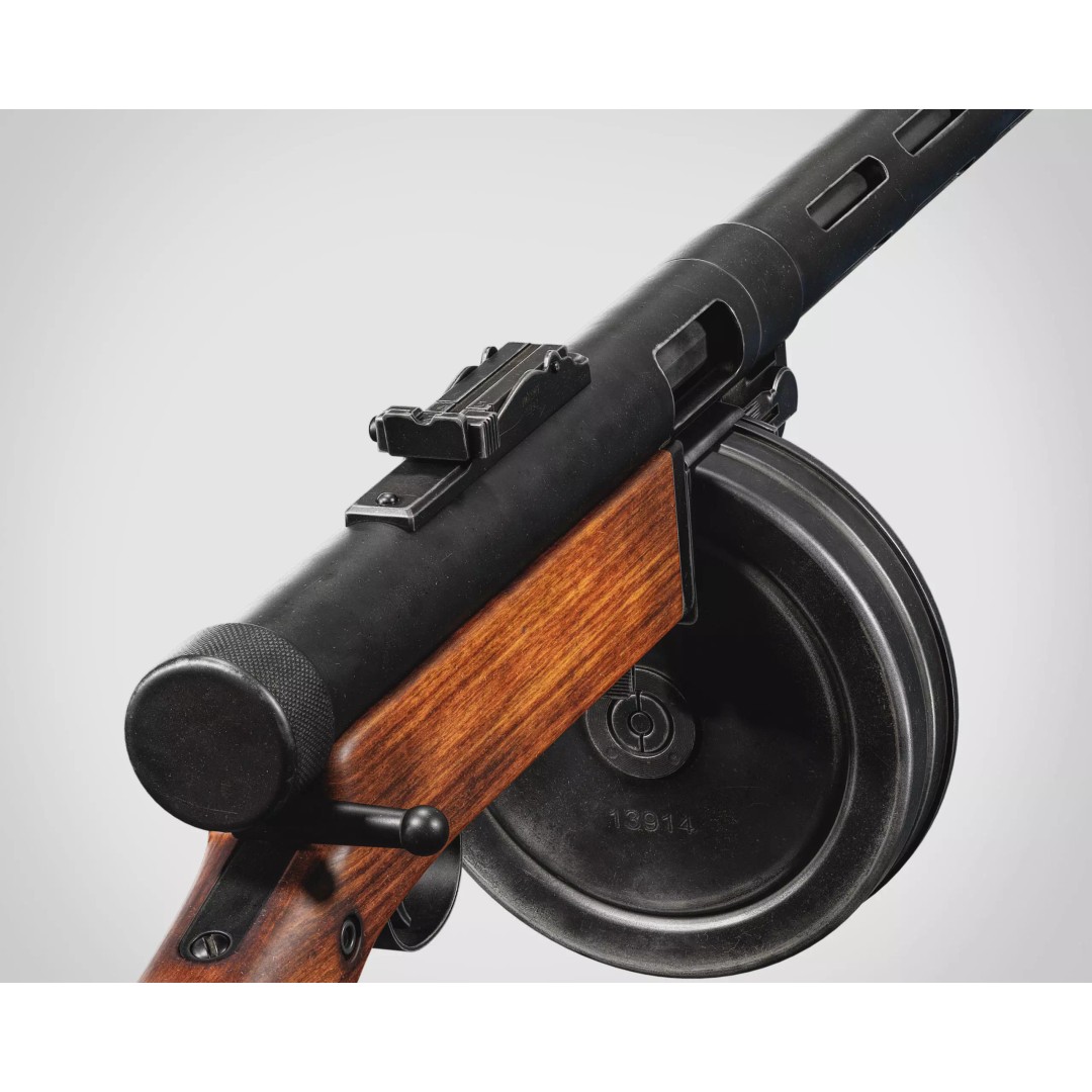 Suomi KP-31 3D Model – Low Poly Military Gun Asset, FBX & OBJ - View 2