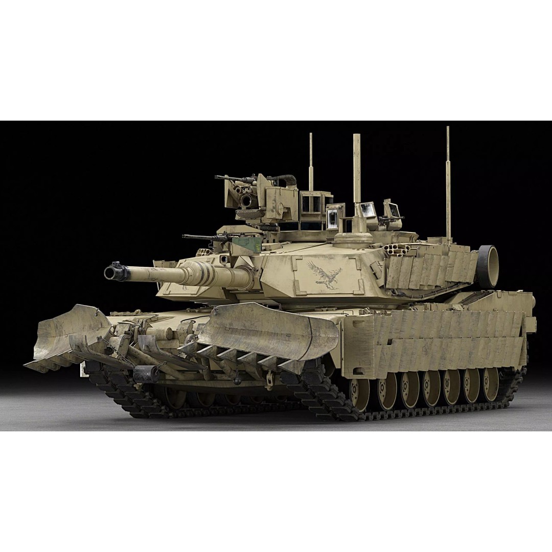 M1A2 SEP2 Abrams Tank 3D Model – High Poly PBR Game Asset, Blender - View 2