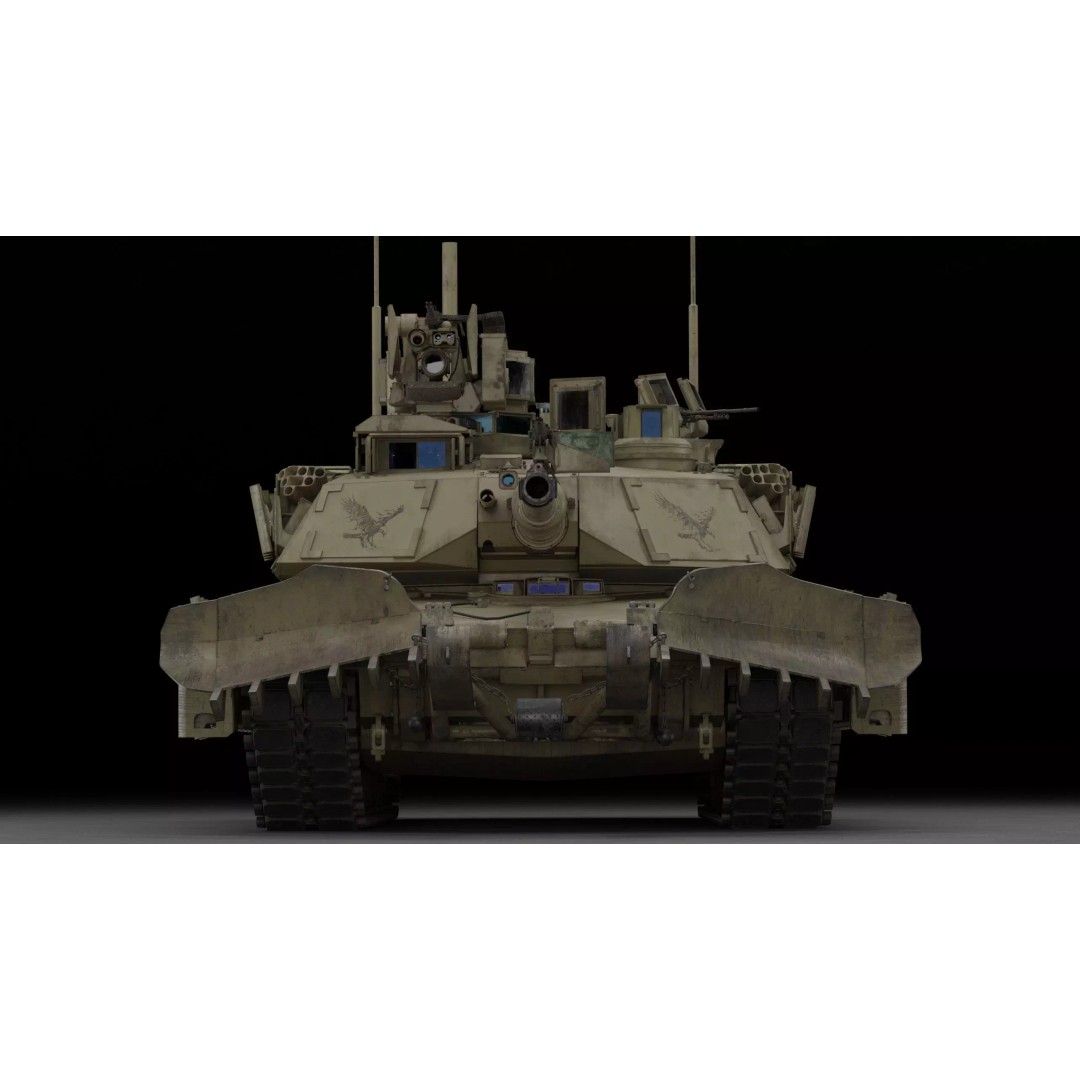 M1A2 SEP2 Abrams Tank 3D Model – High Poly PBR Game Asset, Blender - View 3