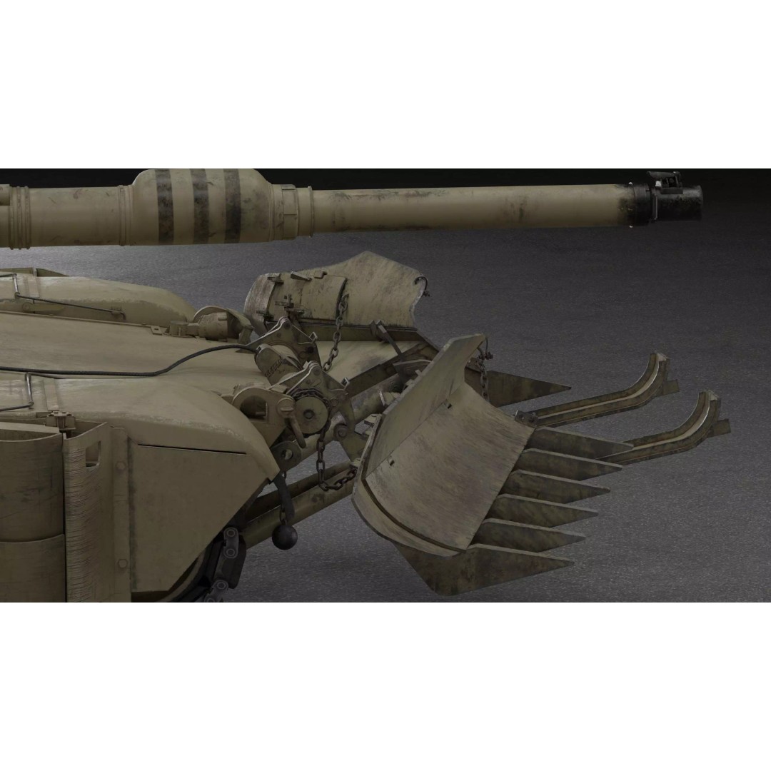 M1A2 SEP2 Abrams Tank 3D Model – High Poly PBR Game Asset, Blender - View 7