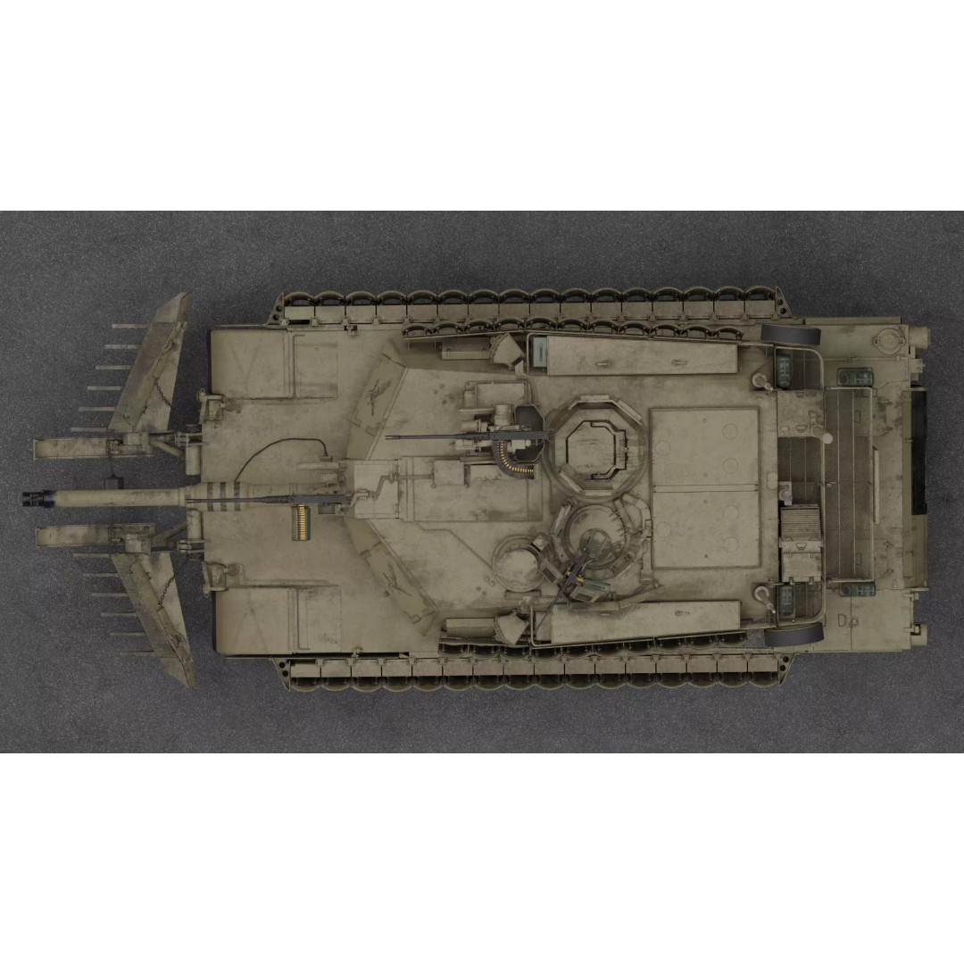 M1A2 SEP2 Abrams Tank 3D Model – High Poly PBR Game Asset, Blender - View 8